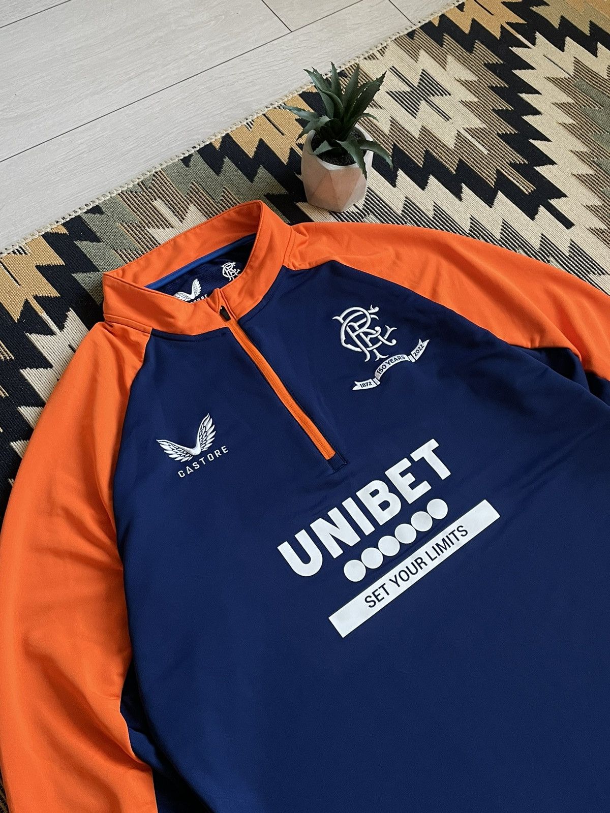 Castore Castore Rangers 1/3 Zip Training Longsleve Size US XL / EU 56 / 4 - 4 Thumbnail