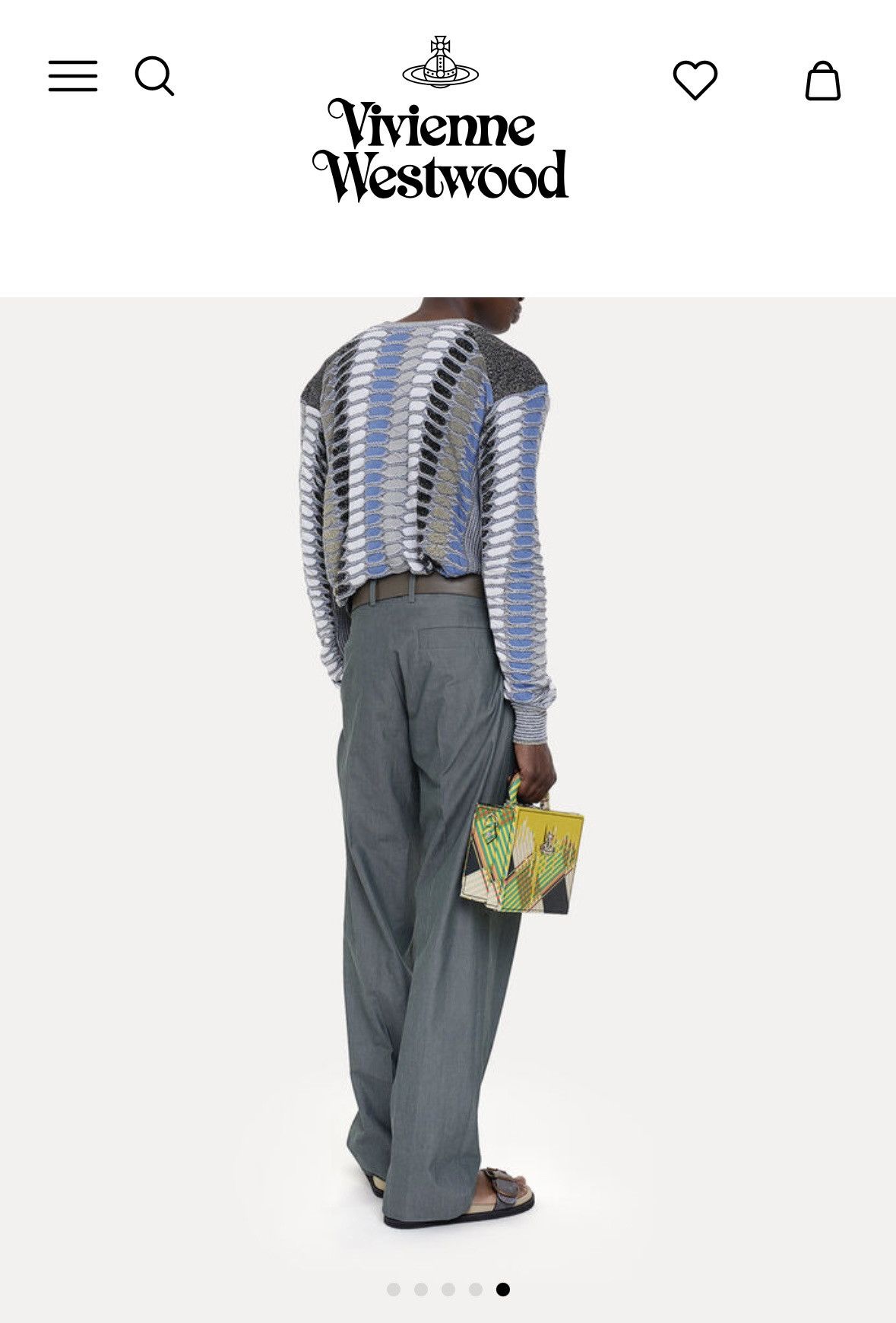 Vivienne Westwood $960 Vivienne Westwood Marcel jumper metallic lamé sweater Size US L / EU 52-54 / 3 - 8 Thumbnail