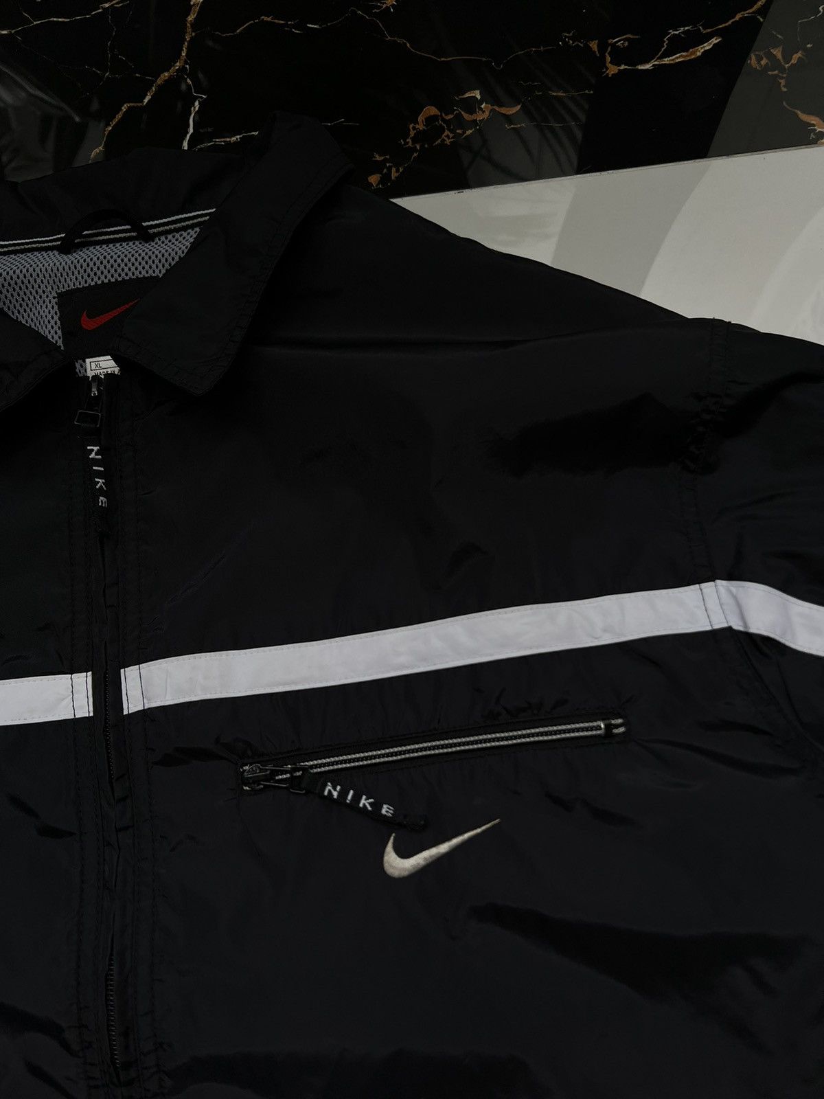 Nike × Vintage 90’s NIKE RETRO RARE SWOOSH LOGO JACKET Y2K Size US XL / EU 56 / 4 - 4 Thumbnail