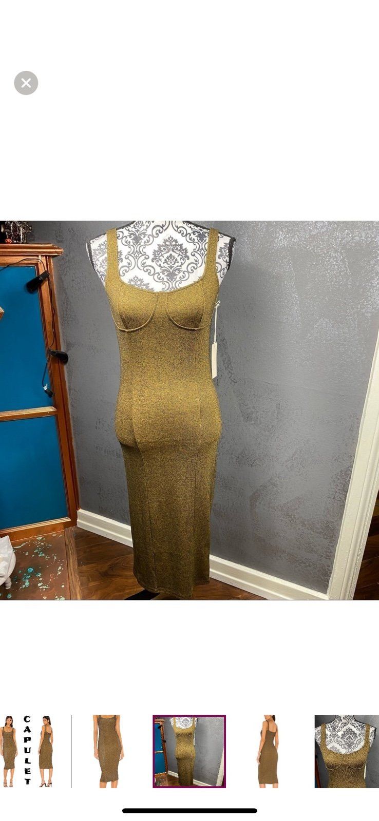 Other CAPULET Lola Bustier Bodycon Dress-brown Size M / US 6-8 / IT 42-44 - 2 Thumbnail