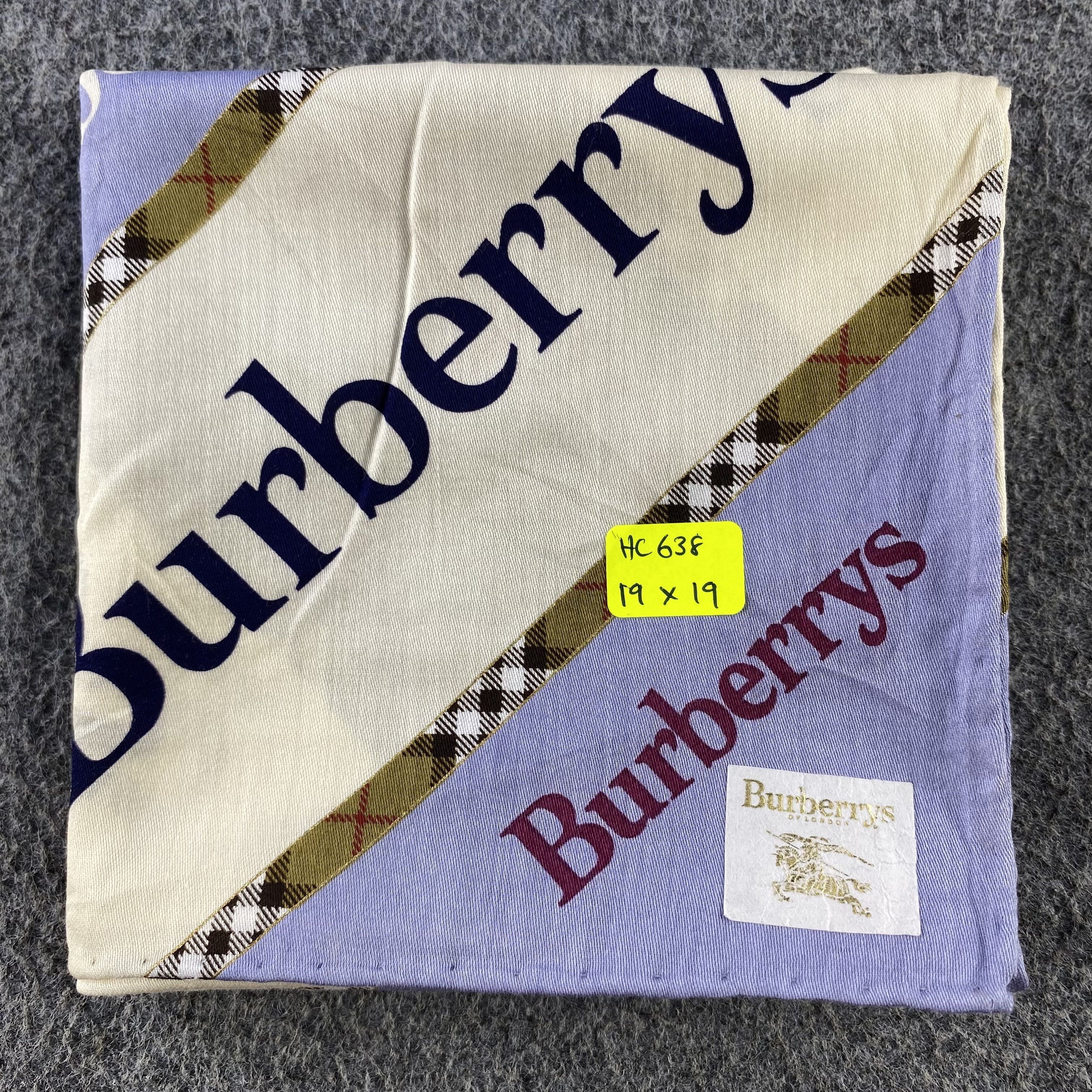 Burberry × Vintage Burberry Handkerchief/Neckerchief/Bandana HC638 Size ONE SIZE - 5 Thumbnail