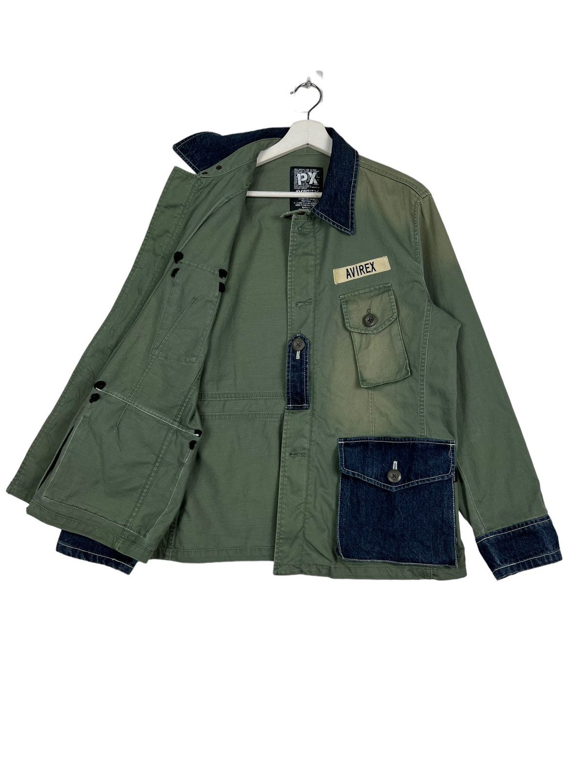 Avirex 🔥 AVIREX REBUILD MILITARY JACKET Size US L / EU 52-54 / 3 - 9 Thumbnail