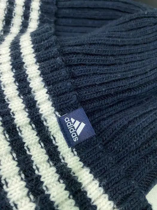 Adidas × Vintage Adidas Stripe Design Beanie Hat Size ONE SIZE - 5 Thumbnail
