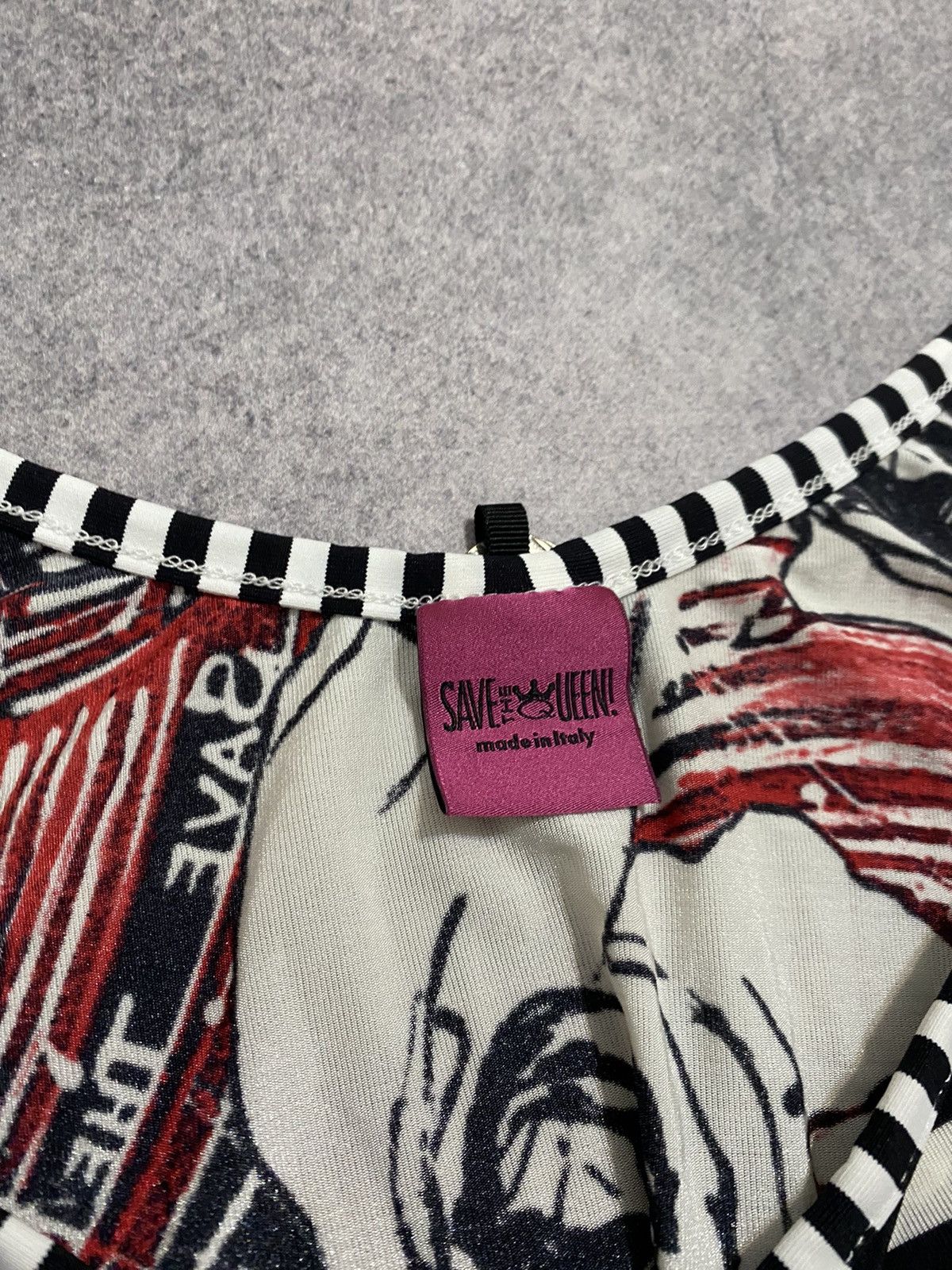 Other Save The Queen Blouse 3/4 Sleeve All Over Graphic Print Size XL / US 12-14 / IT 48-50 - 10 Thumbnail