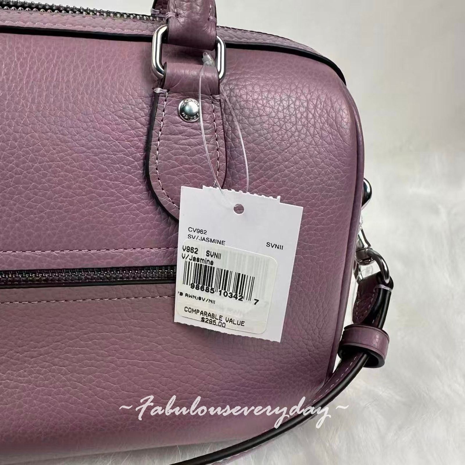 Coach Coach Rowan Satchel Bag Crossbody In leather/Silver/Jasmine Size ONE SIZE - 3 Thumbnail