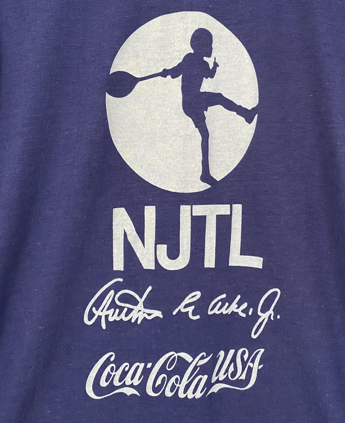 Other Rare Vintage 70’s Arthur Ashe Junior Tennis League T-Shirt Size XXS / US 00 / IT 34 - 2 Thumbnail