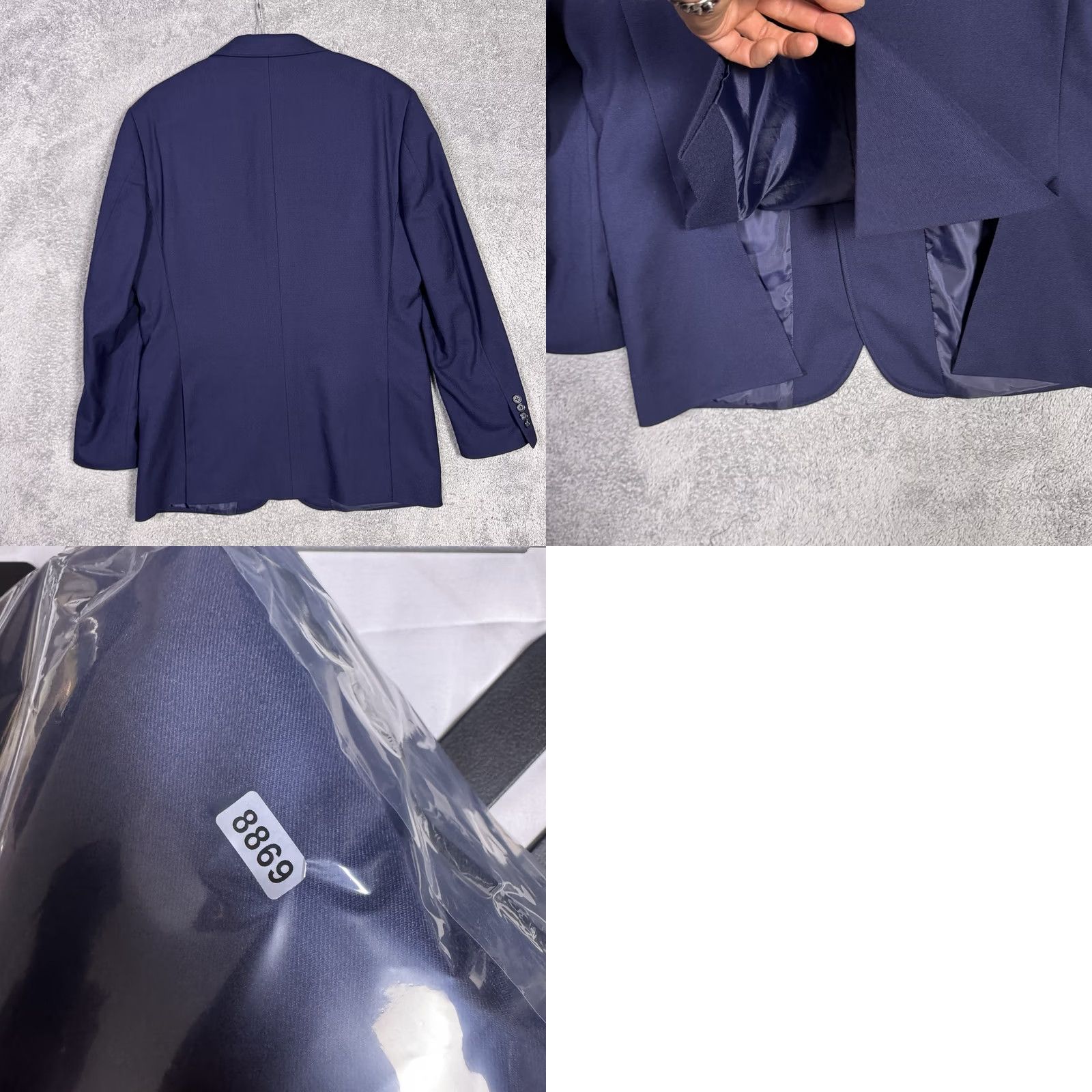 J.Crew J.Crew Blazer Mens 44R Wool University Slim Notch Lapel Two-Button Single-Breasted Business Casual Blue Regular 44R AZ830 Size 44R - 9 Thumbnail
