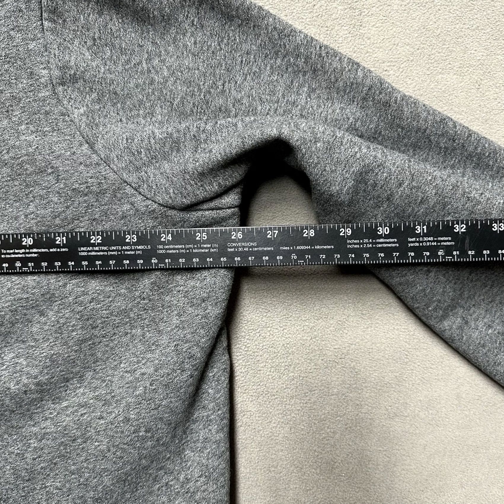 Vintage LL Bean Cardigan Sweater Womens 1X Gray Sherpa Lined Cozy Open Pockets GUC Size XL / US 12-14 / IT 48-50 - 6 Thumbnail