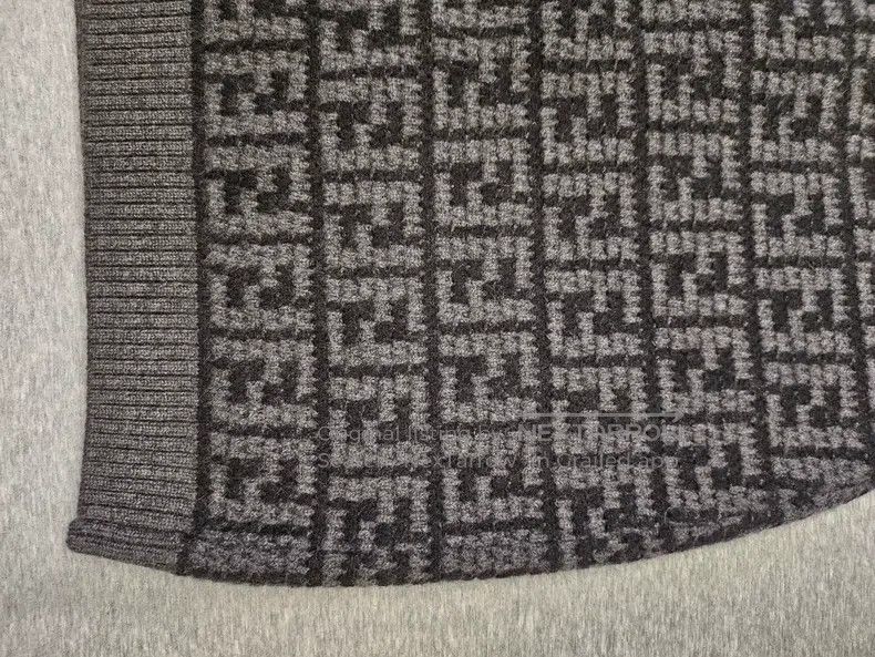 Fendi Fendi Gray Knit Dress with Classic FF Pattern Full Print D Size 26" / US 2 / IT 38 - 4 Thumbnail