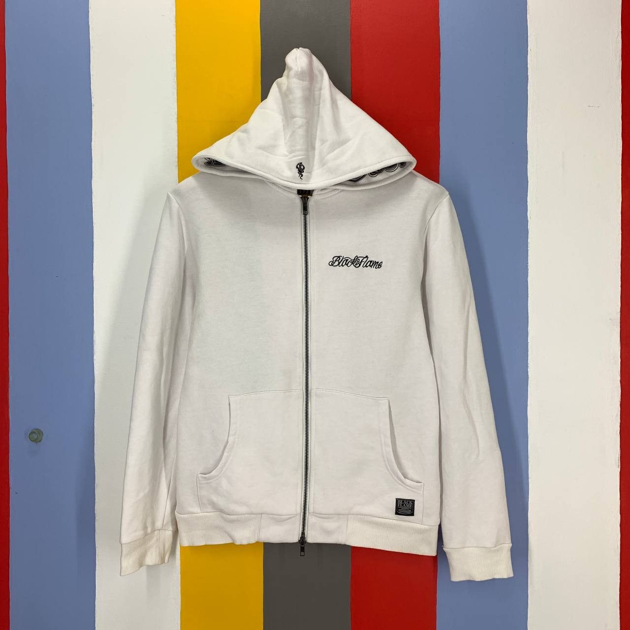 Japanese Brand BLACK FLAME THE ROOTS Rare Design Zipper Hoodie #2227/22 Size US S / EU 44-46 / 1 - 4 Thumbnail