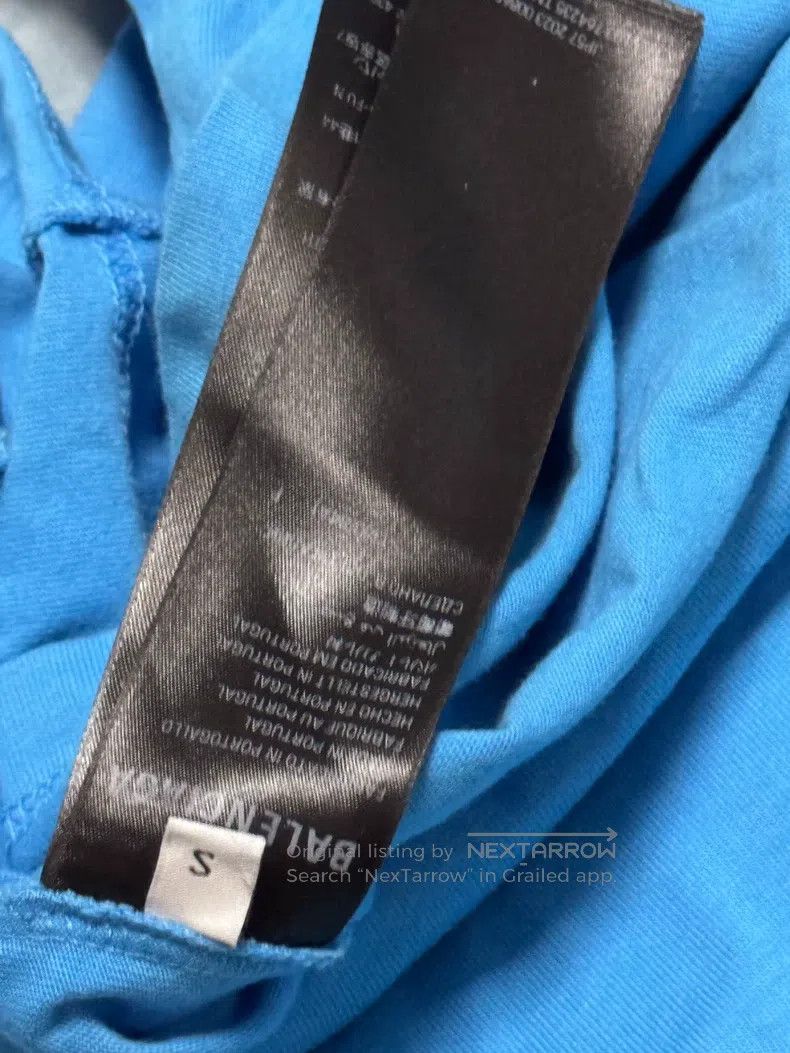 Balenciaga Balenciaga Blue Short Sleeve T-Shirt Size US S / EU 44-46 / 1 - 7 Thumbnail