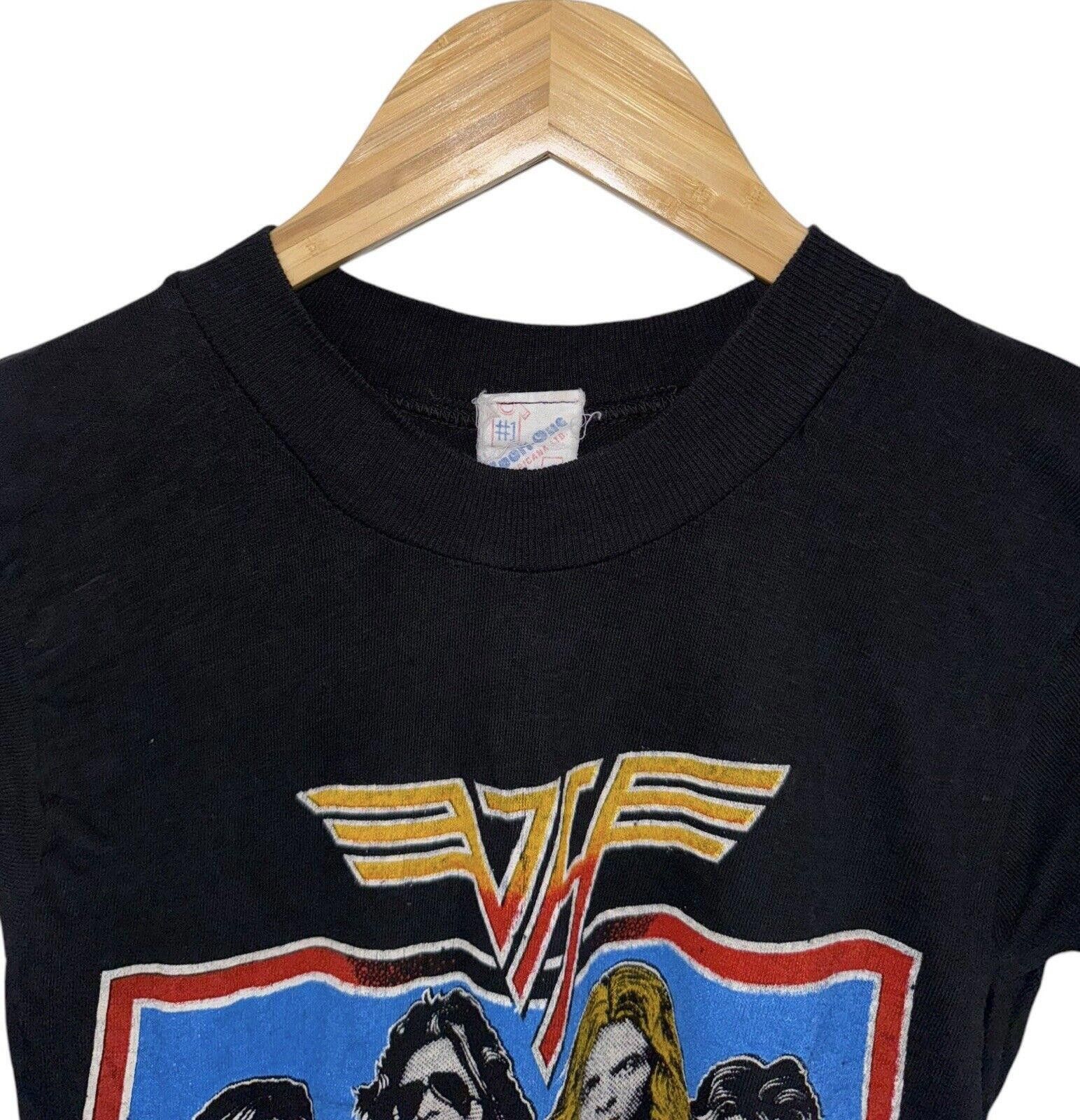 Designer Vintage Van Halen 1983 Guitar Graphic Rock Band Shirt Sz S Size US S / EU 44-46 / 1 - 5 Thumbnail