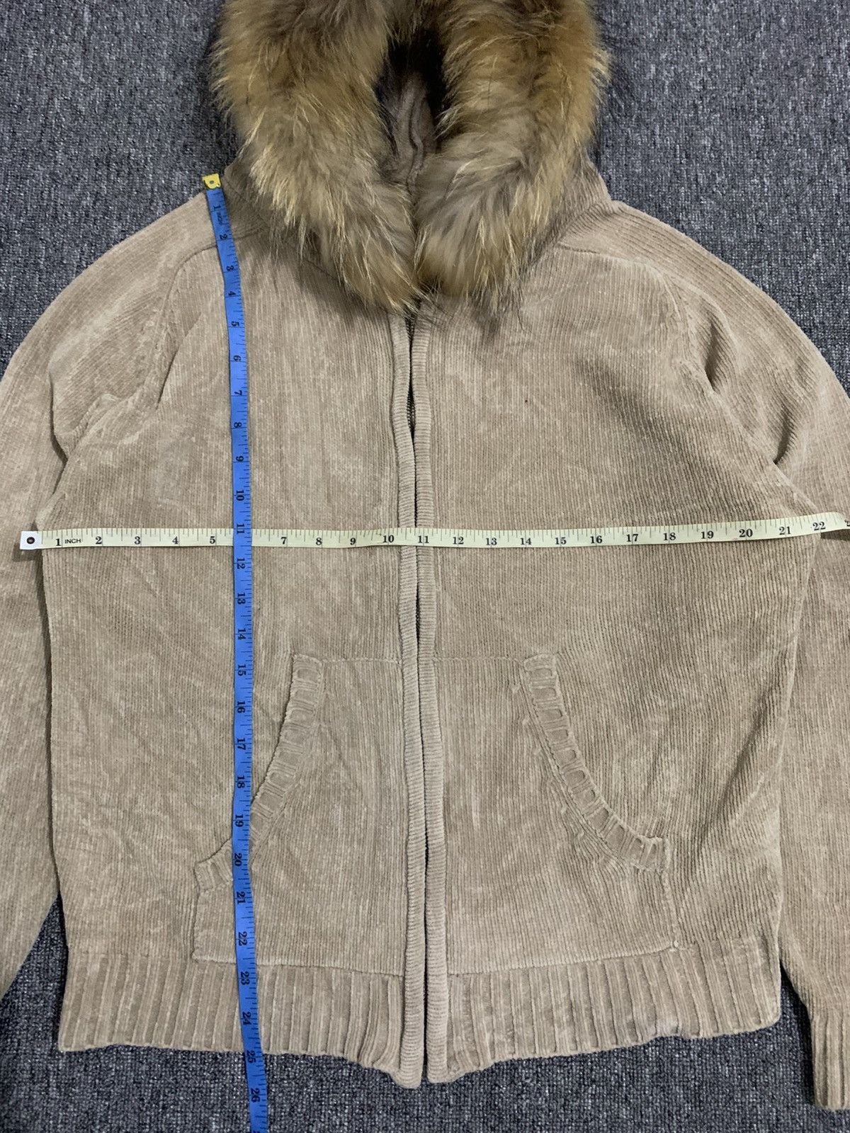 Other American Creations Corduroy Zip Fur Hood Issey Yohji Style Size M / US 6-8 / IT 42-44 - 9 Thumbnail