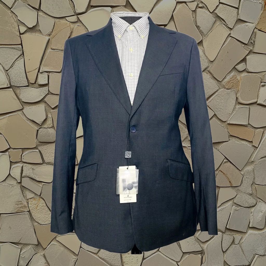 Dolce & Gabbana Sport Coat Mens Us 44r Grey 2 Button Wool Polyester in Gray, Men's