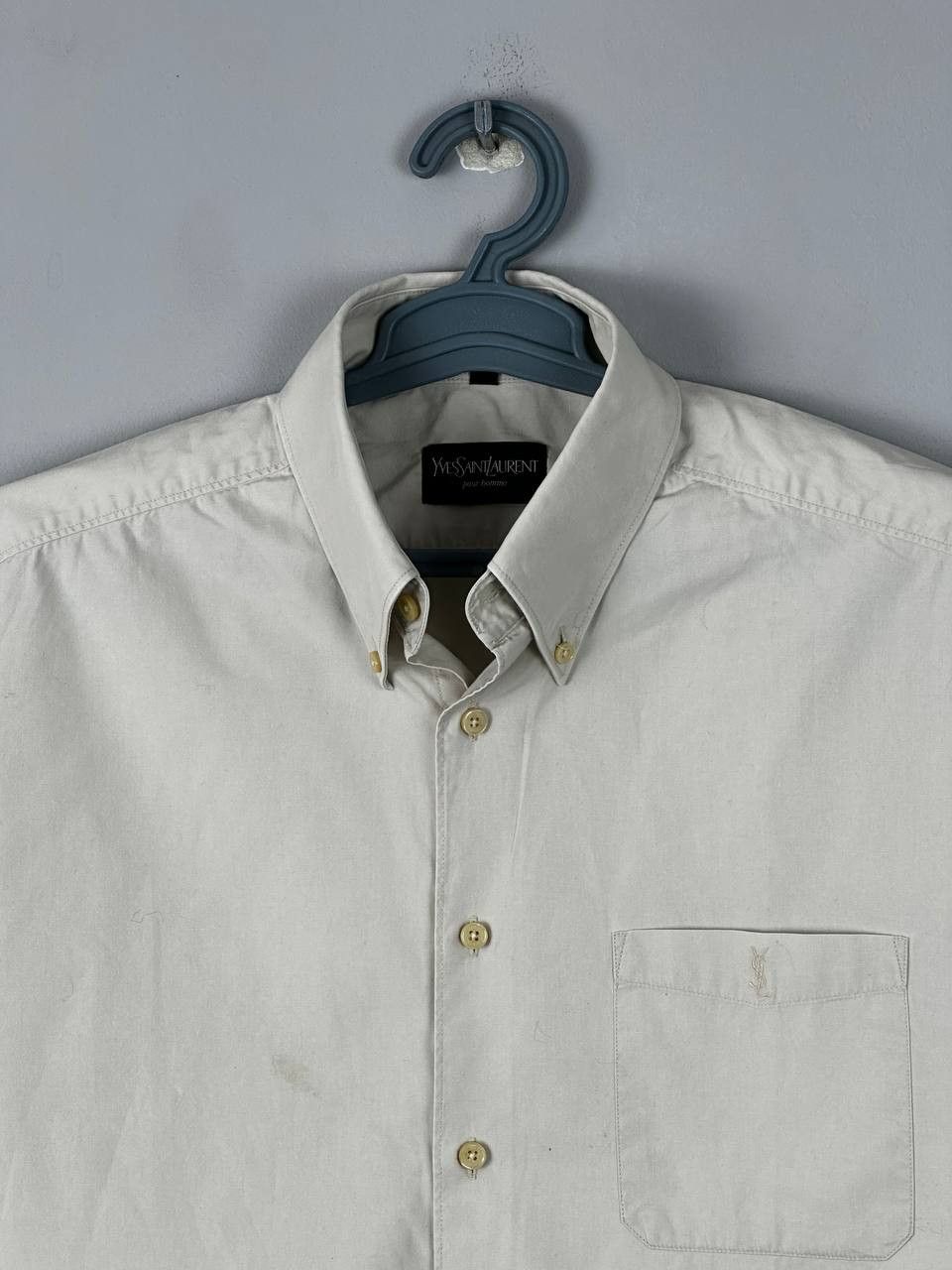 Yves Saint Laurent Vintage Yves Saint Laurent YSL Short Sleeve Shirt Size US L / EU 52-54 / 3 - 4 Thumbnail