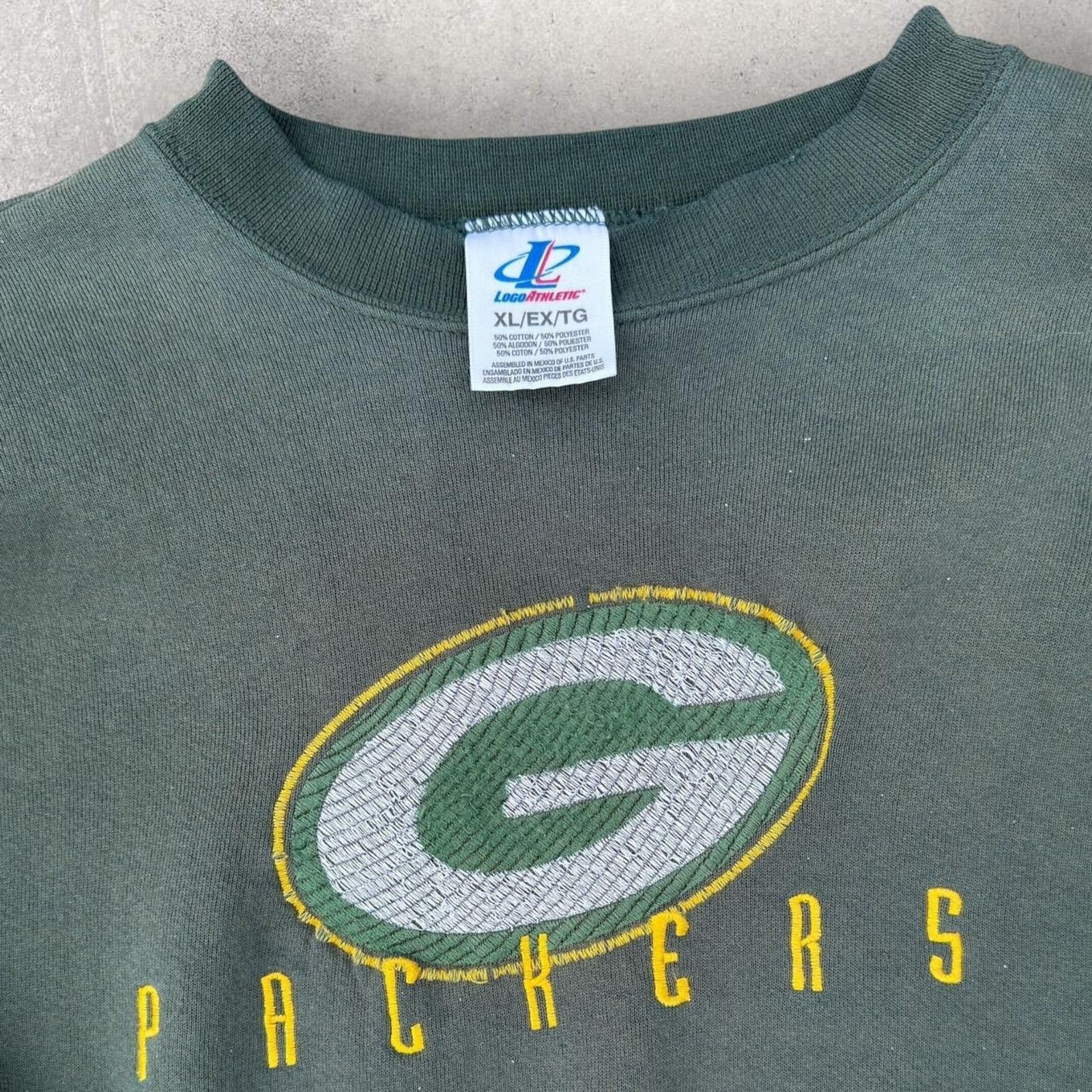 Logo Athletic × NFL × Vintage Vintage 90’s LogoAthletic Packers Crewneck Size US XL / EU 56 / 4 - 5 Thumbnail