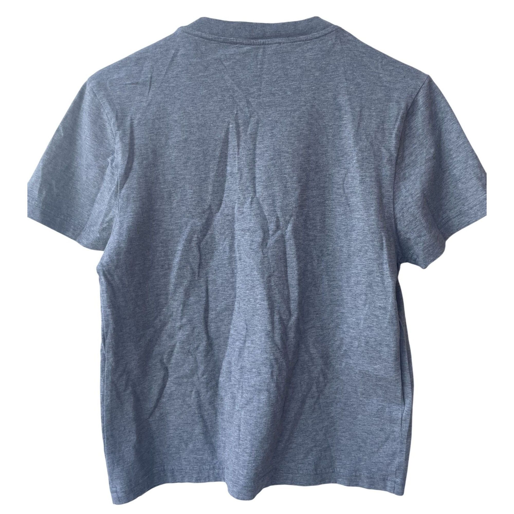 Miu Miu Miu Miu Womens Grey Cotton T-Shirt With Red Embroidered Logo Size S / US 4 / IT 40 - 2 Thumbnail