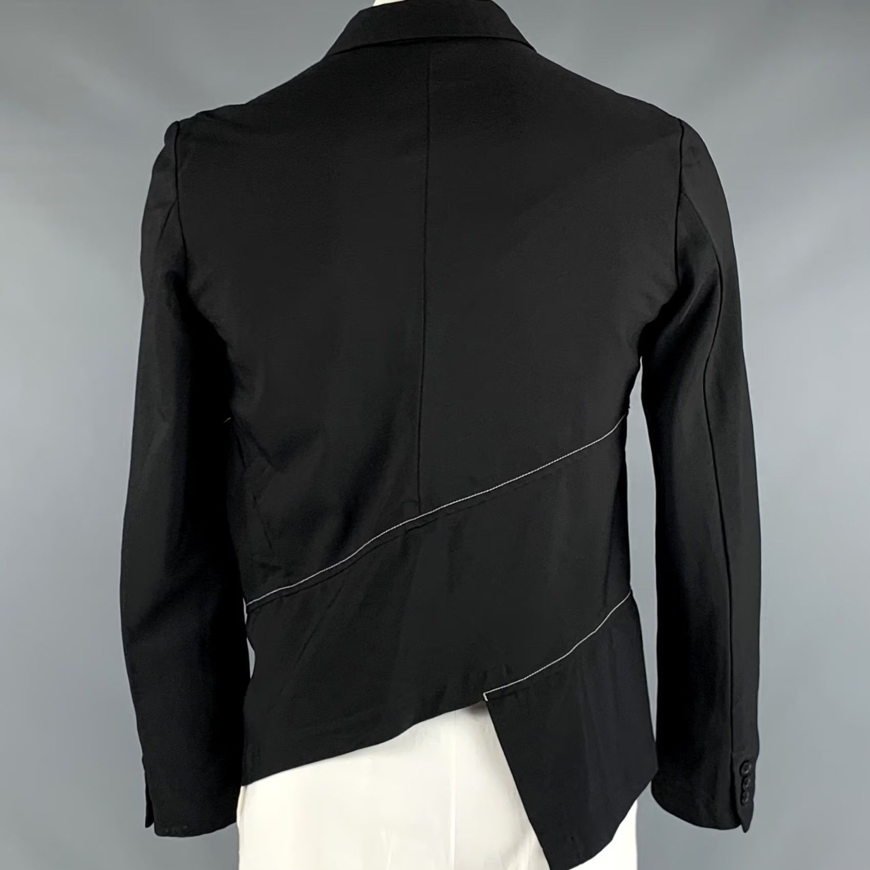 Comme des Garcons Girl COMME des GARCONS Size XL Black Contrast Stitch Polyester Jacket Size US XL / EU 56 / 4 - 3 Thumbnail