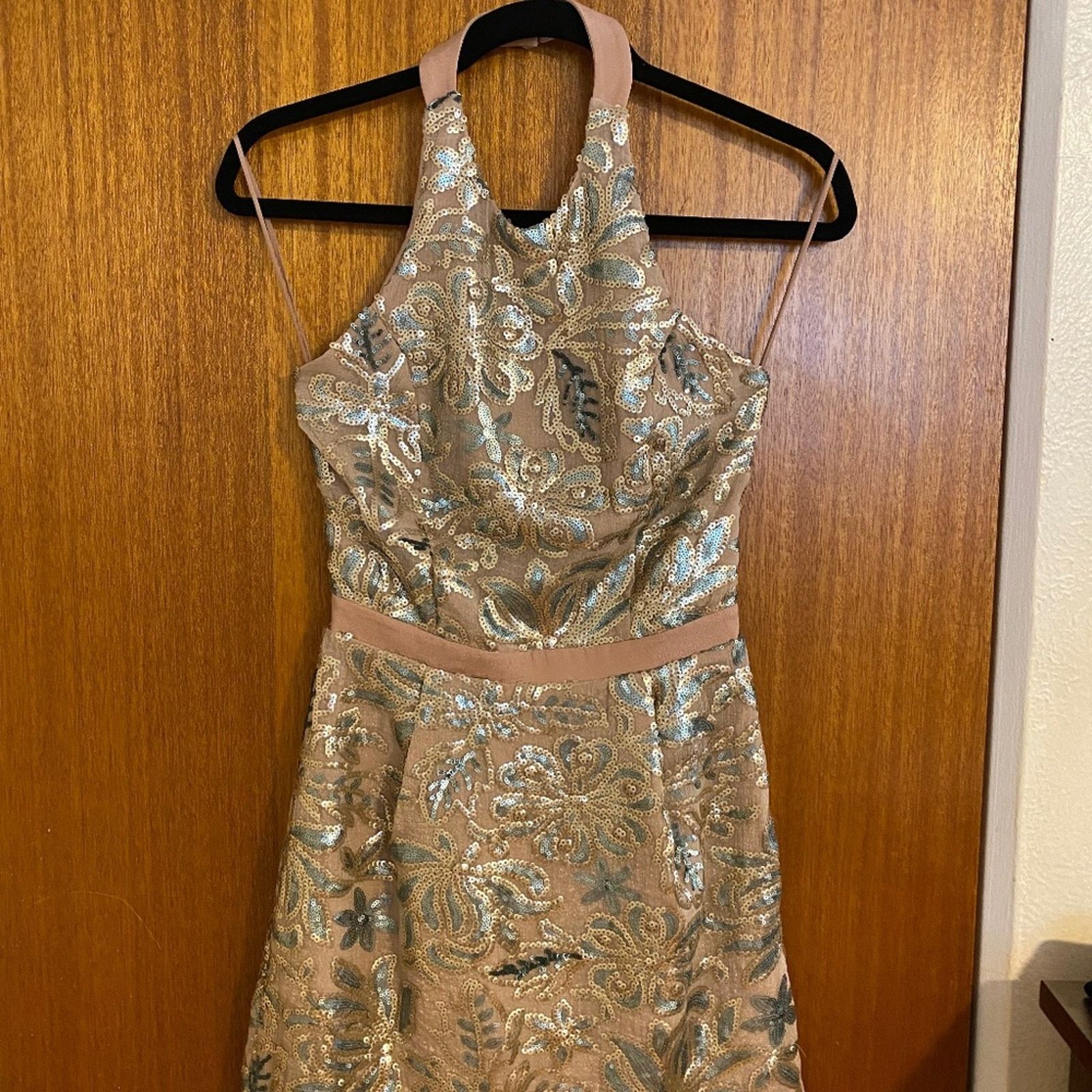Dress the Population Dress the Population Floral Abbie Halter Mini Dress - Small Size S / US 4 / IT 40 - 2 Thumbnail