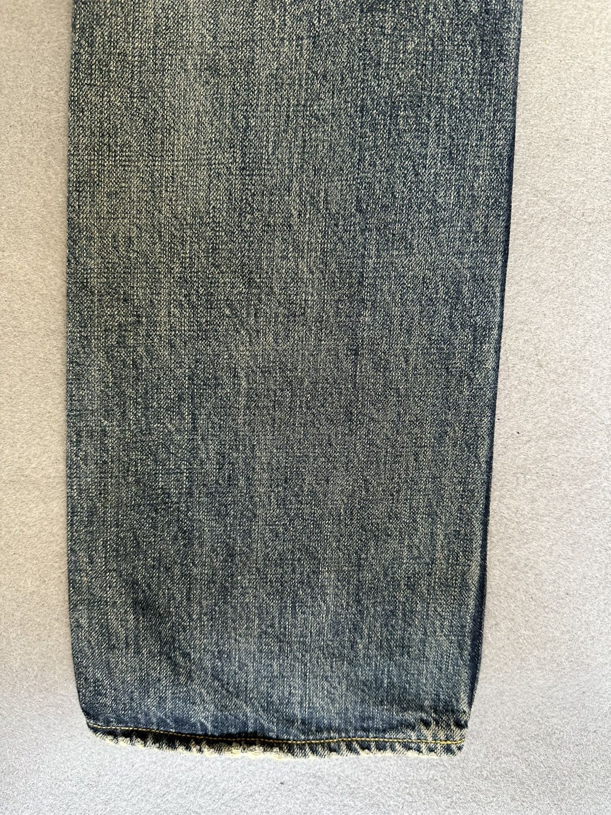 Japanese Brand Rodeo Crowns Japan Blue Faded Distressed Denim Size US 31 - 12 Thumbnail