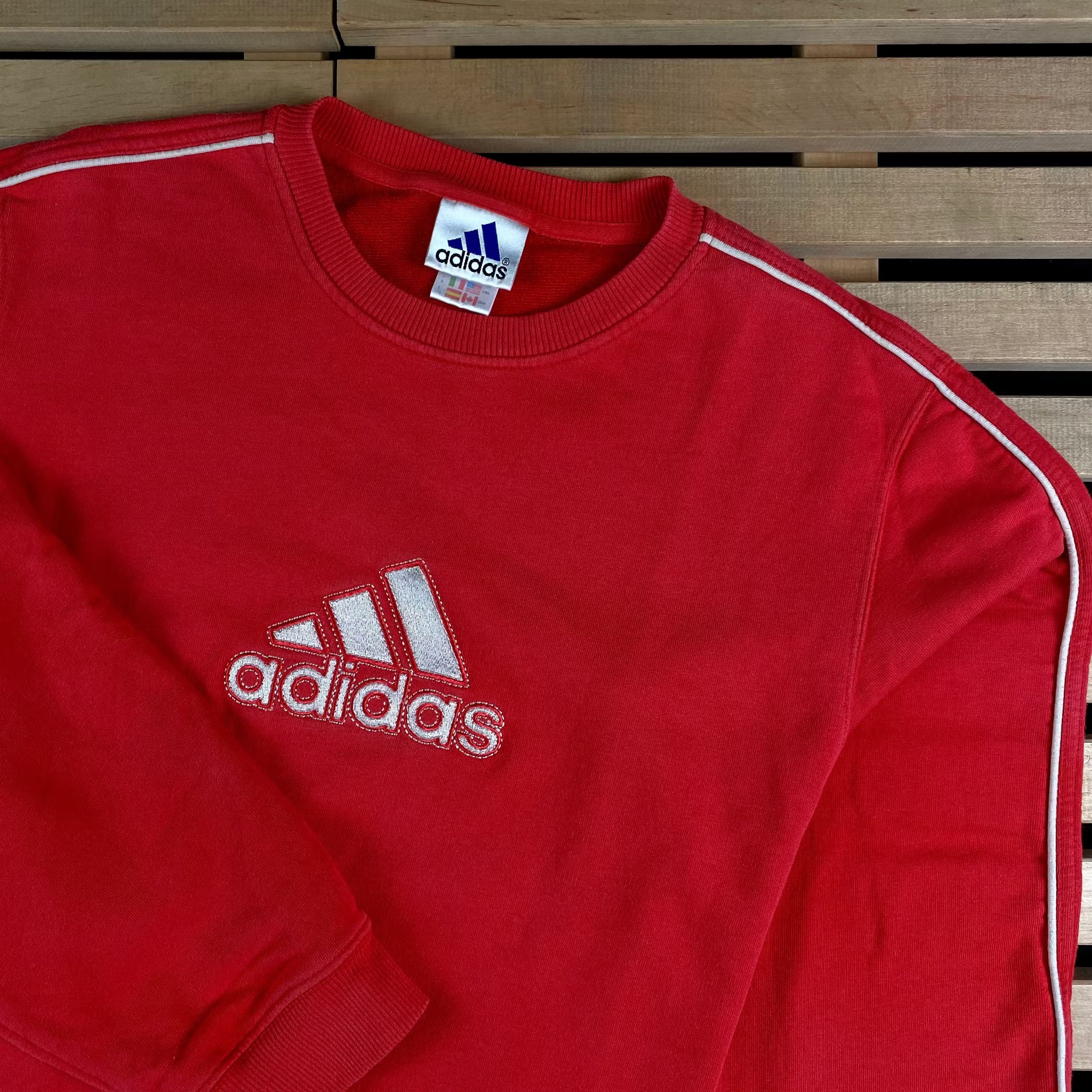 Adidas × Vintage Mens Sweatshirt Adidas Vintage Big Logo Size L Size US L / EU 52-54 / 3 - 2 Thumbnail