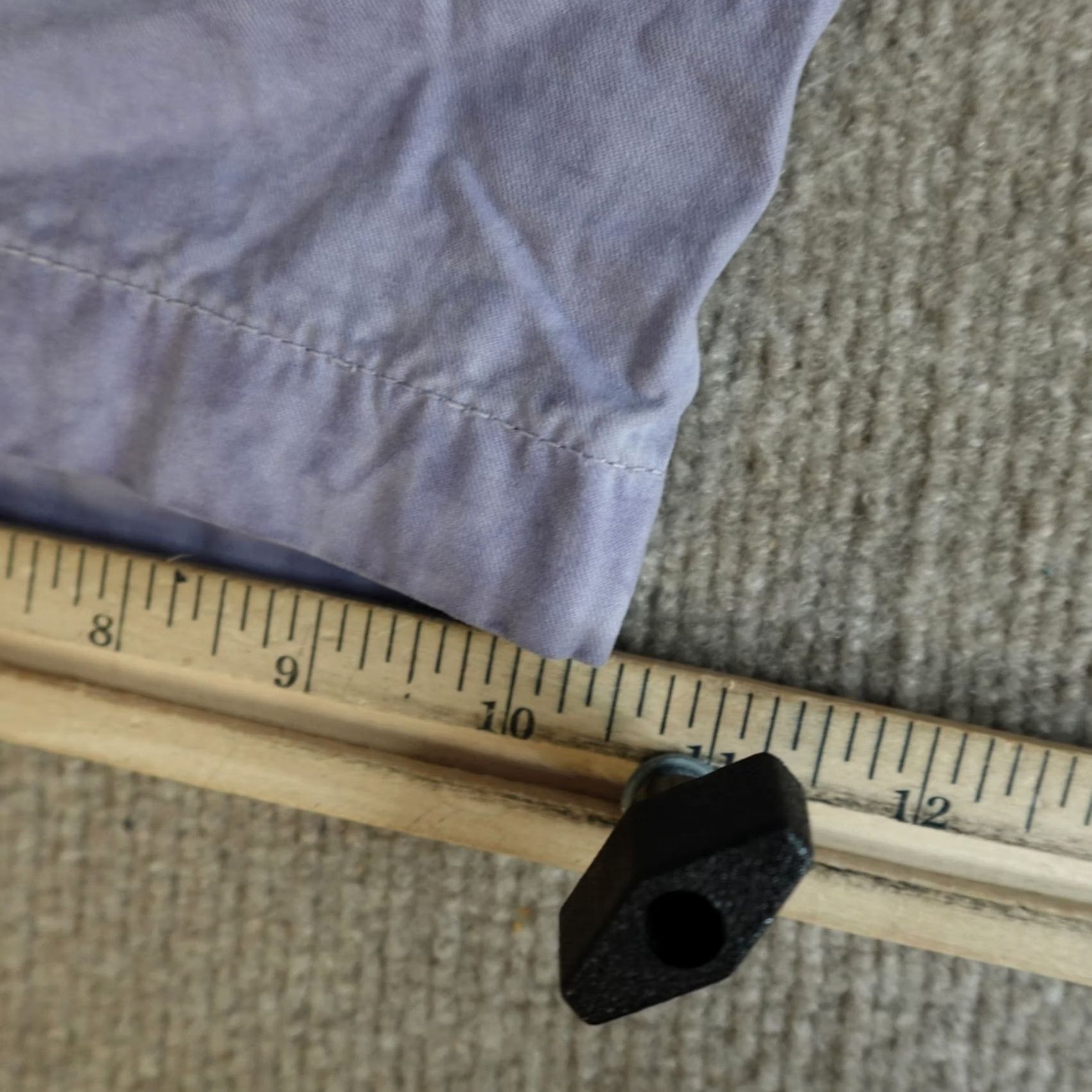 Vintage JET LAG Men's Shorts 38 Purple Solid Cotton Chino with Pockets, Mid Rise, Front Button, Inseam 11, Summer/Casual, Travel, Regular Fit Size US 38 / EU 54 - 3 Thumbnail