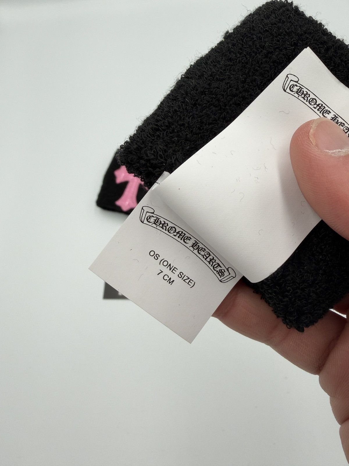 Chrome Hearts Chrome Hearts Pink Cemetery Cross Patch Sweatband (Set of 2) Size ONE SIZE - 5 Thumbnail