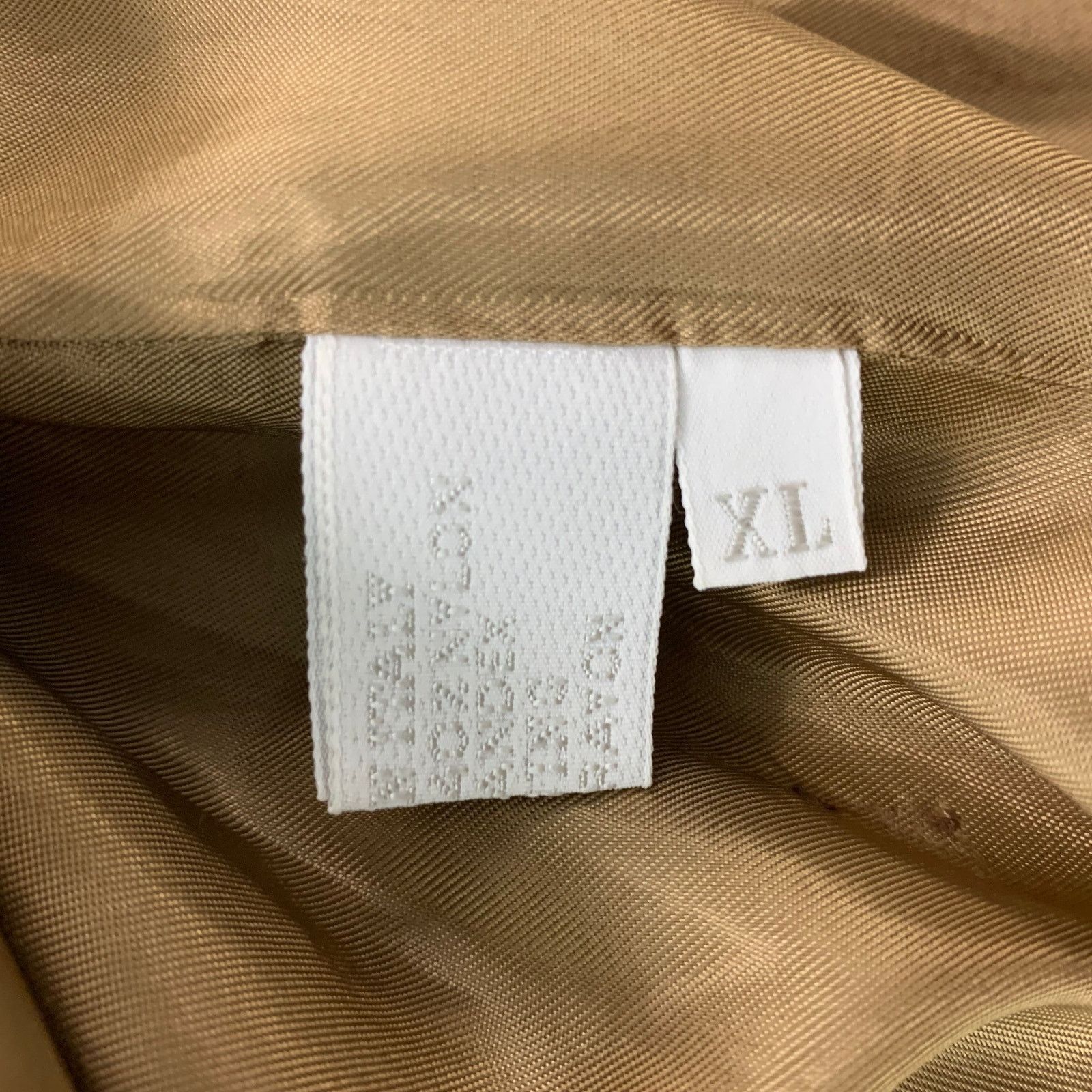 Prada PRADA Size XL Beige Solid Silk Blend Zip & Velcro Jacket Size US XL / EU 56 / 4 - 7 Thumbnail