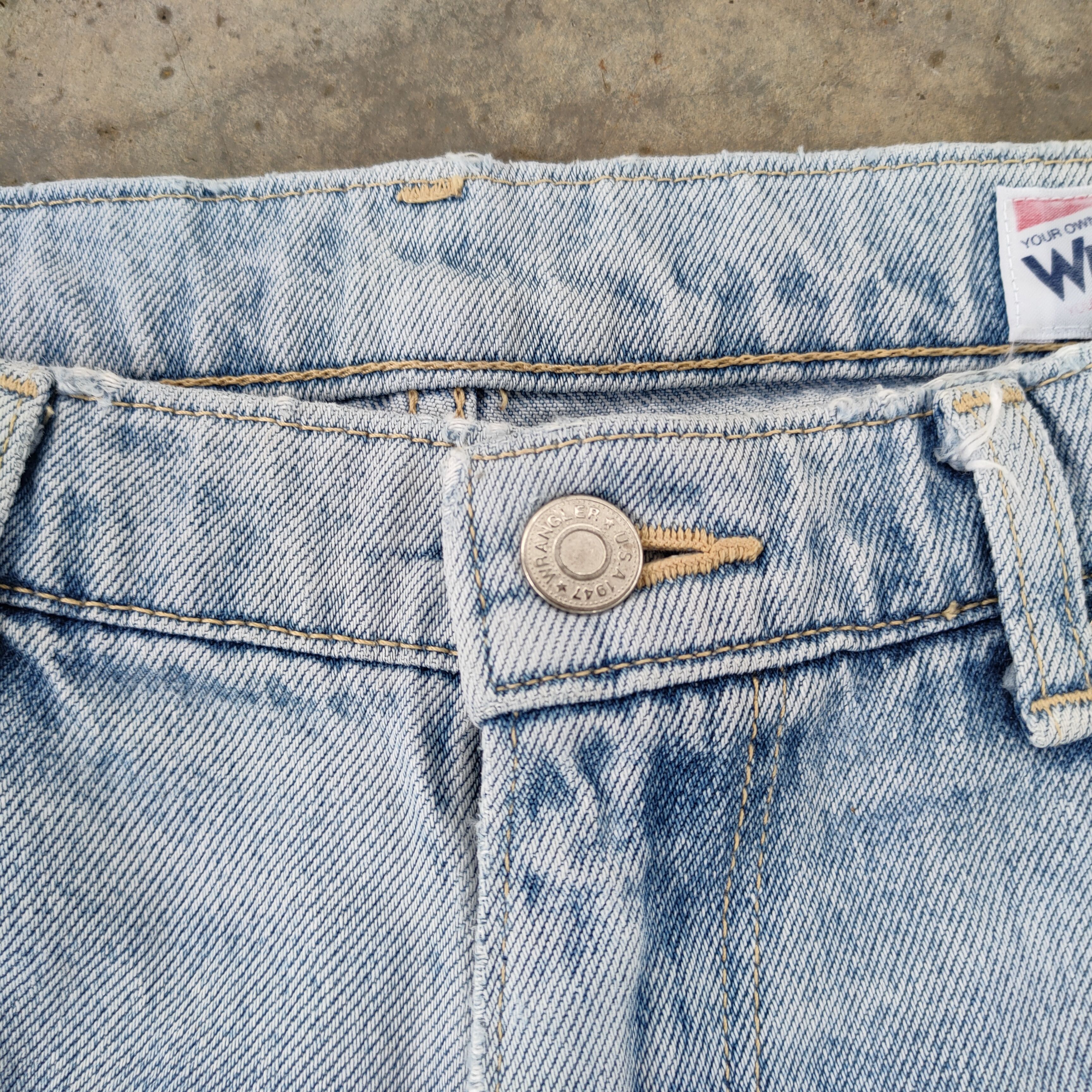 Jean × Vintage × Wrangler VINTAGE WRANGLER FADED RIPPED JEANS DENIM PANTS Size US 34 / EU 50 - 6 Thumbnail