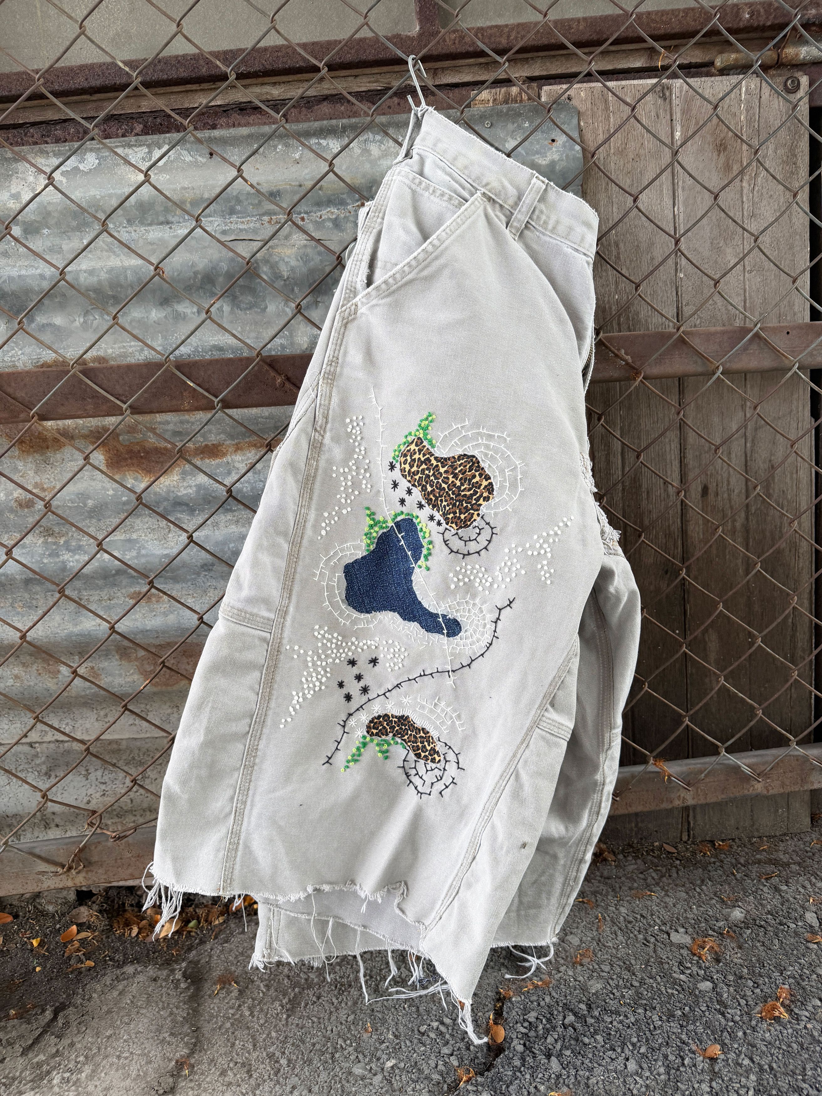 Japanese Brand Boro Patchwork Carhartt Carpenter Size US 34 / EU 50 - 10 Thumbnail