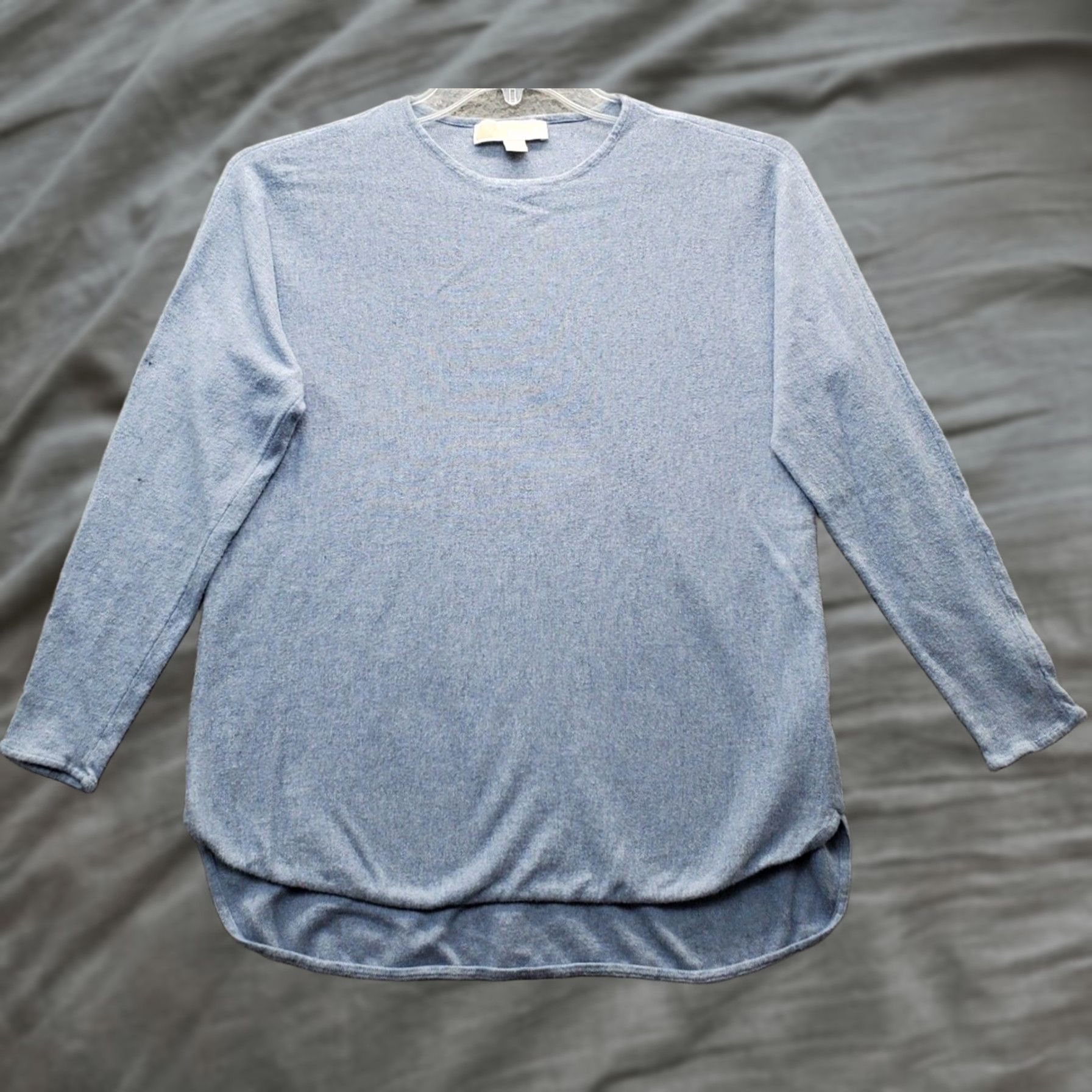 Michael Kors Michael Kors Knit Top Womens M Blue Stretch Long Sleeve Pullover Knit Top Shirt Size M / US 6-8 / IT 42-44 - 1 Thumbnail