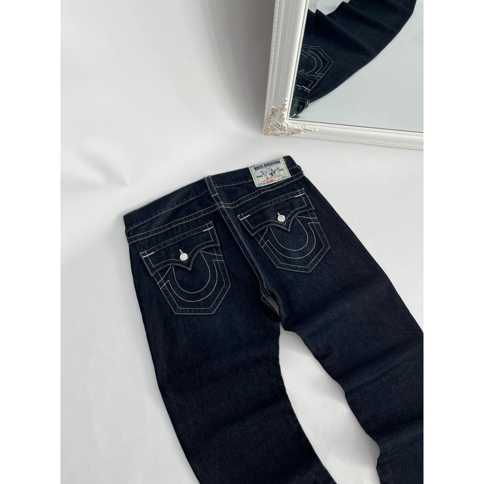 True Religion Ricky Straight Jeans Dark Wash
