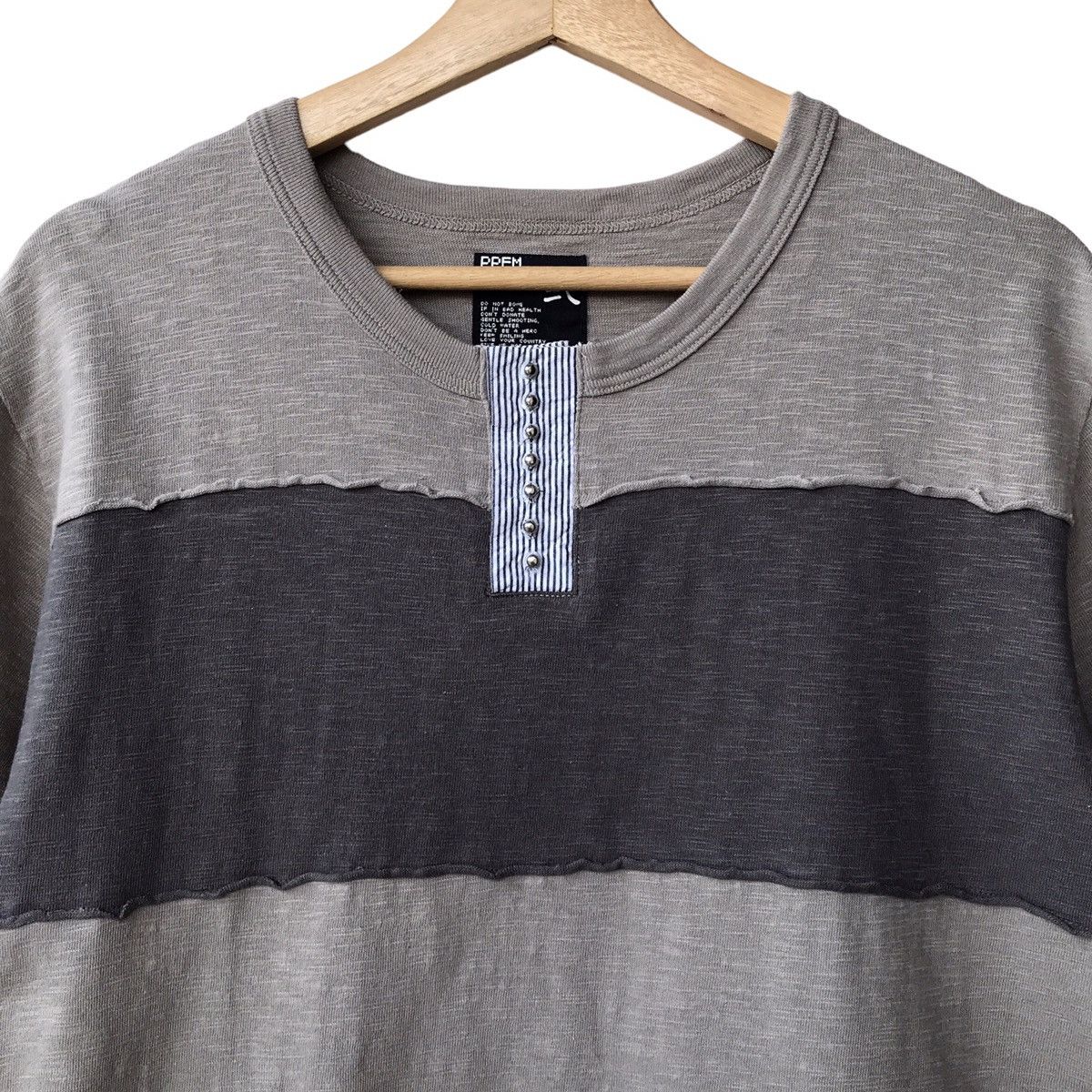 Japanese Brand × PPFM Peyton Place For Men PPFM Japan Slubby Border Ter Size US M / EU 48-50 / 2 - 3 Thumbnail
