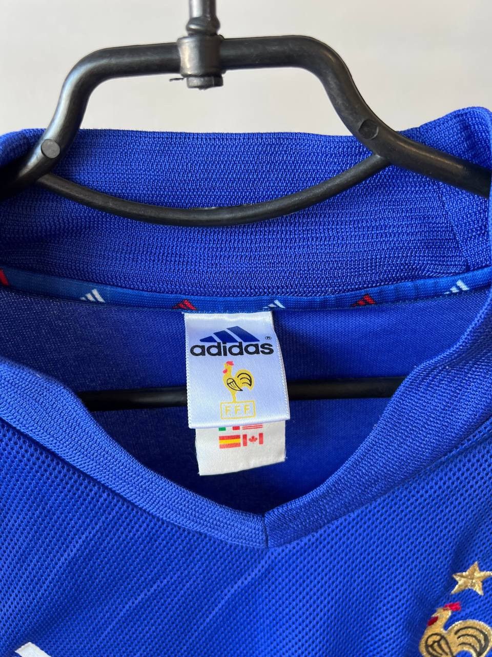 Vintage 2002/04 FRANCE TEAM HOME SOCCER JERSEY FOOTBALL SHIRT ADIDAS Size US L / EU 52-54 / 3 - 5 Thumbnail