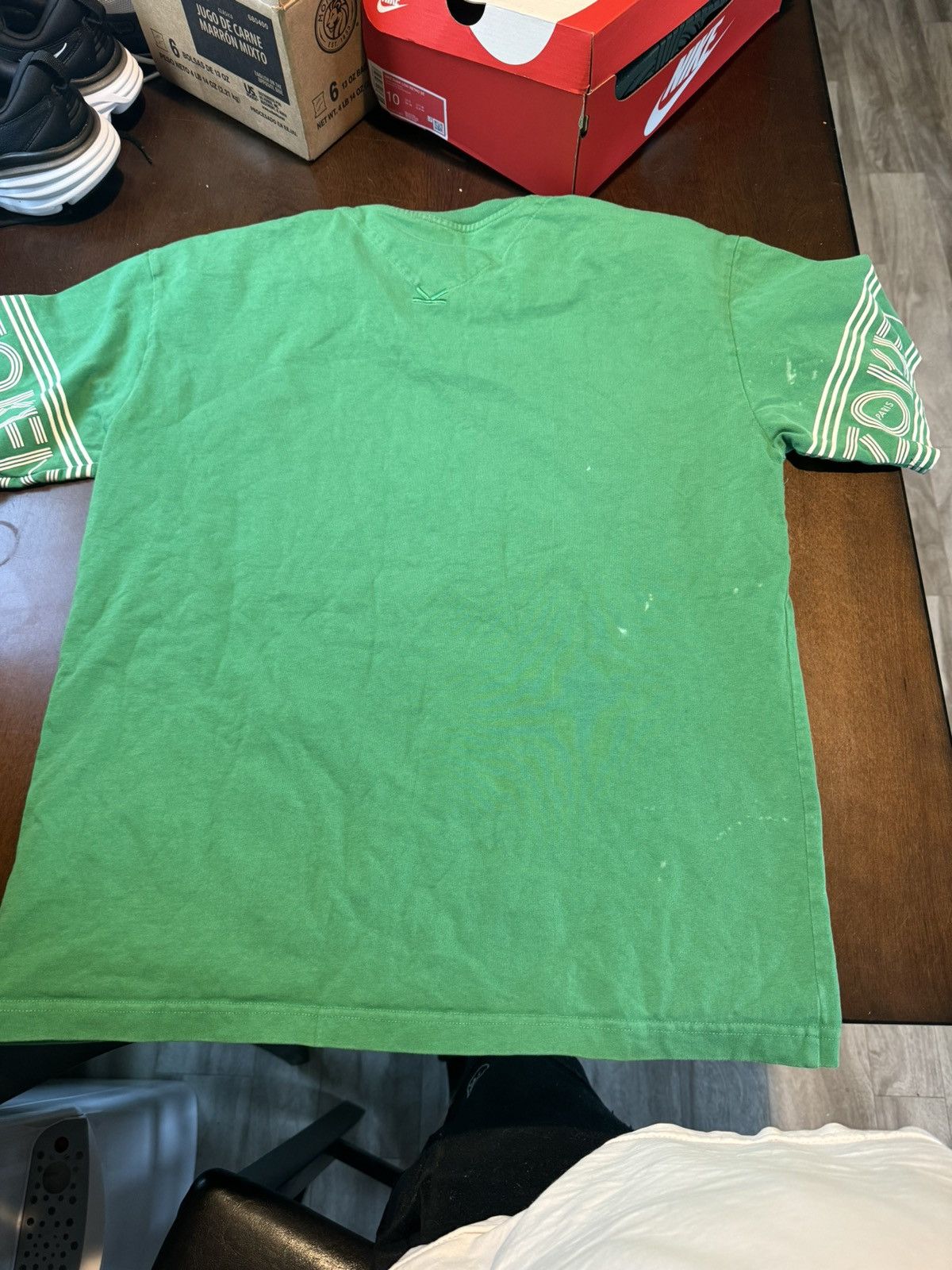 Kenzo Kenzo designer green t- shirt Size US L / EU 52-54 / 3 - 4 Thumbnail
