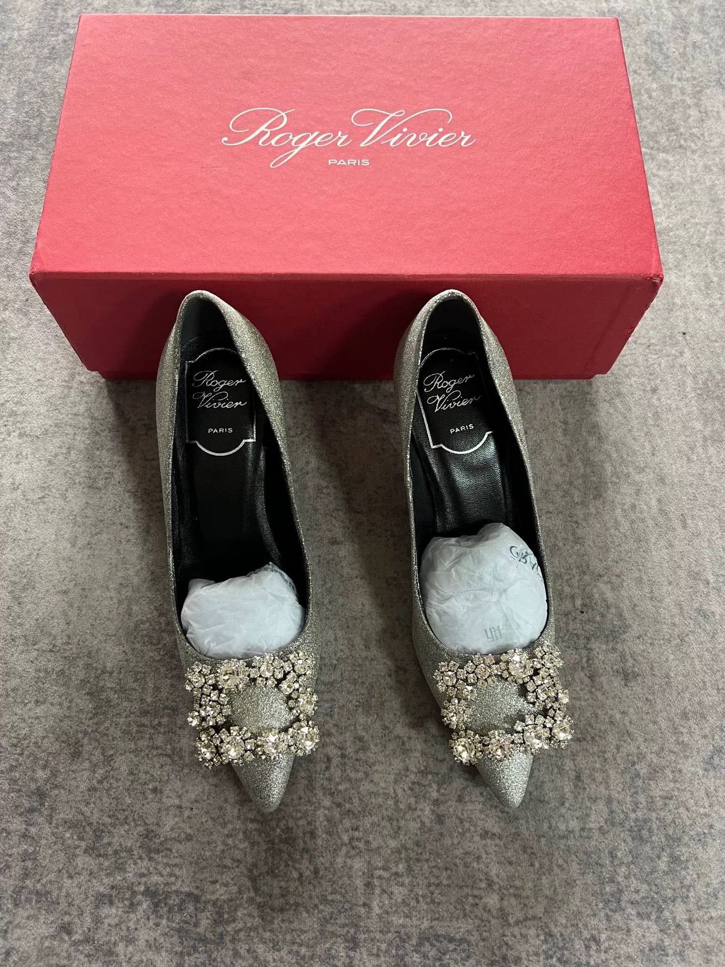 Roger Vivier Roger Vivier Crystal Buckle Shoes Size US 4 / IT 34 - 1 Thumbnail