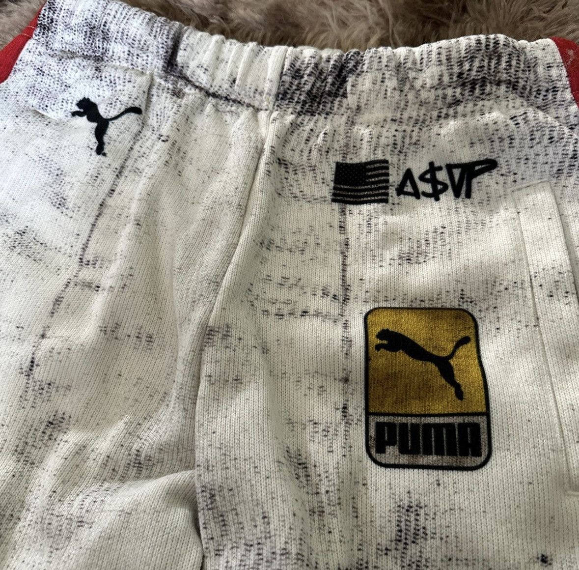 A$AP Rocky × Puma Puma x Asap rocky White Sweatpants Size US 29 - 4 Thumbnail