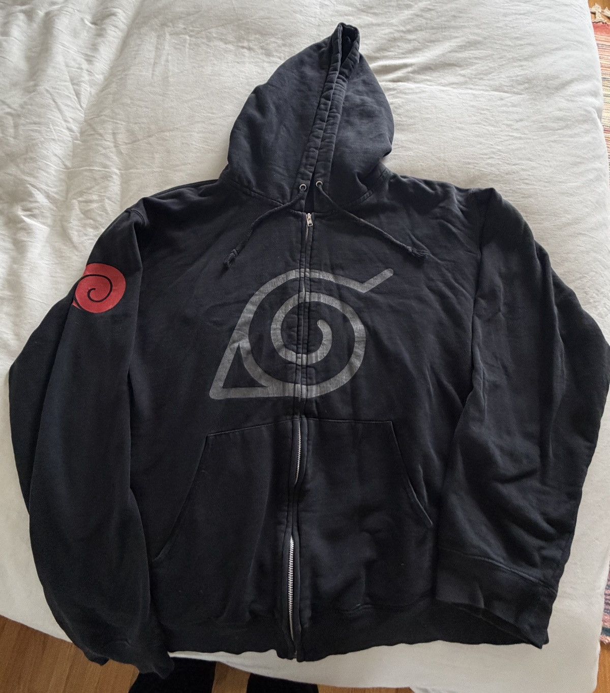 Anime Vintage Naruto Zip Up Hoodie Kakashi 2002 Size US XL / EU 56 / 4 - 2 Thumbnail