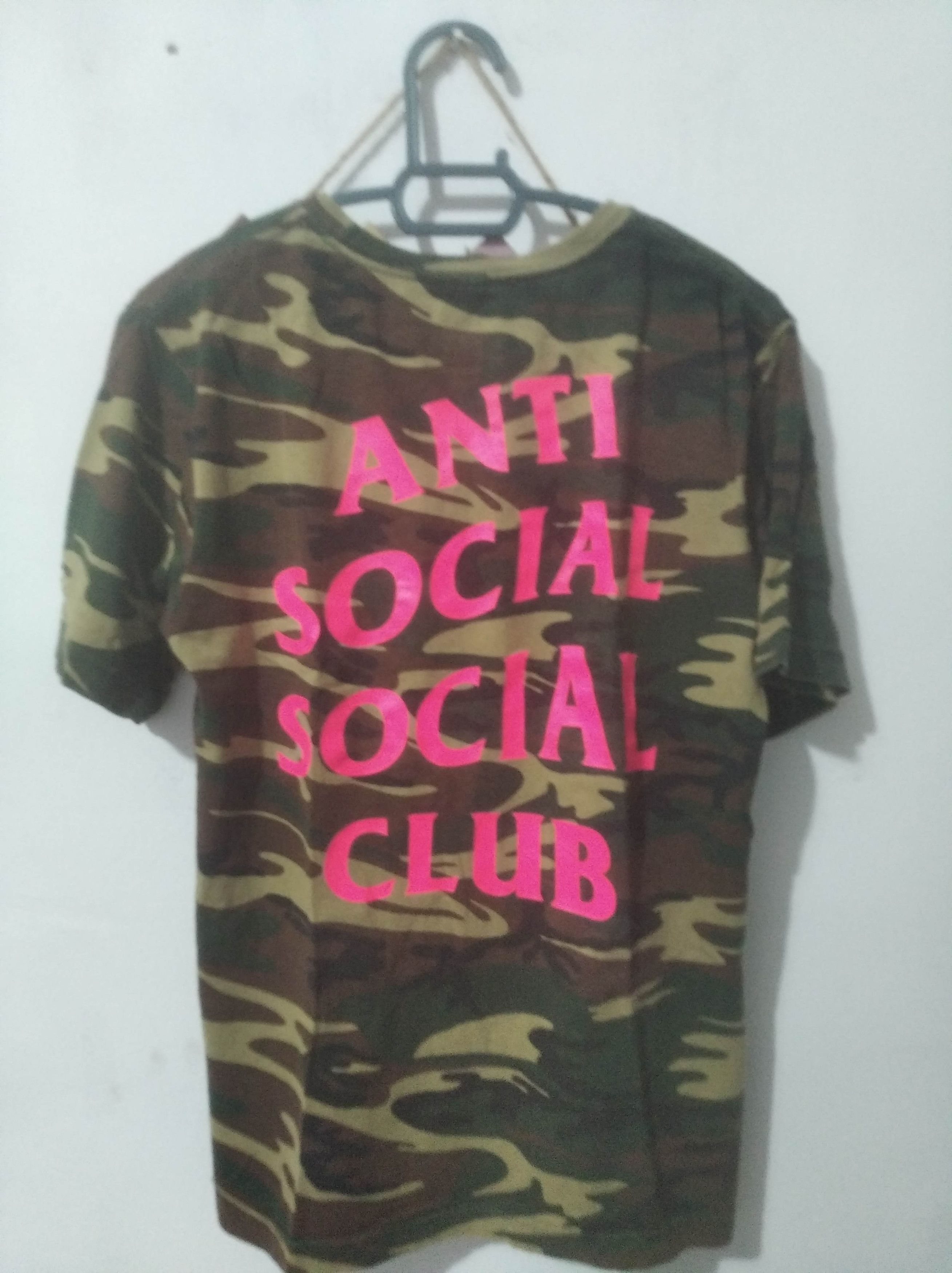 Anti social social club Camo army shirt