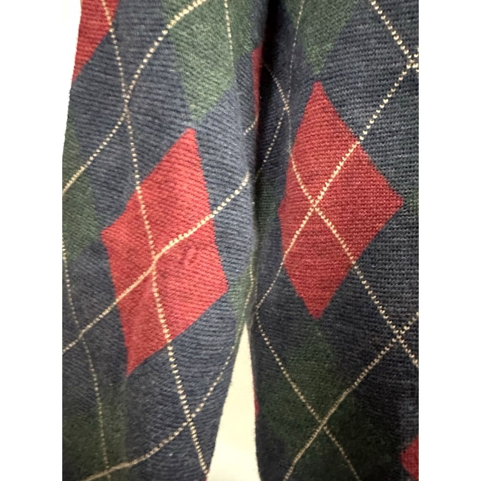Brooks VTG Brooks Brothers Plaid Geometric Wool Pullover Sweater L Men Multicolor Douglas Distressed Holes Sportswear Size US L / EU 52-54 / 3 - 4 Thumbnail