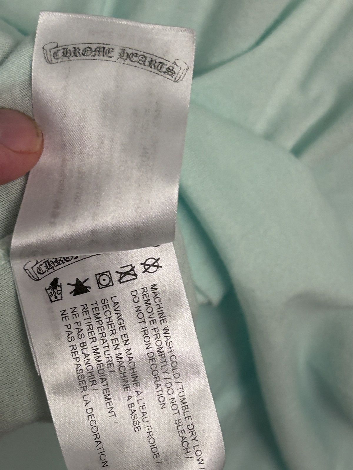 Chrome Hearts Chrome Hearts, mint green short sleeve T-shirt M authentic Size US M / EU 48-50 / 2 - 4 Thumbnail