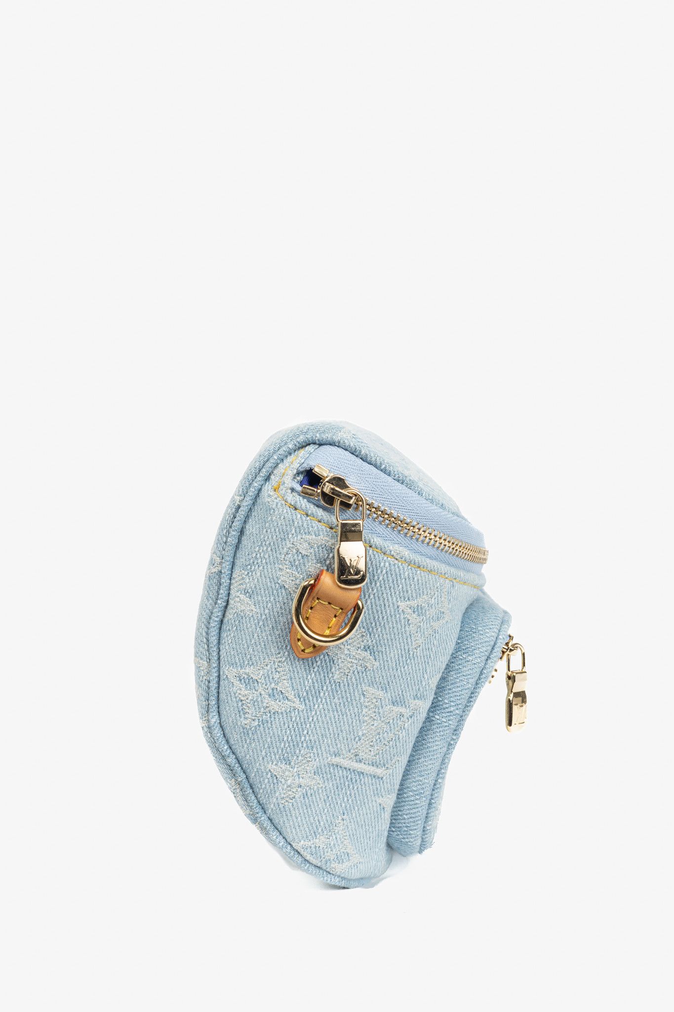 Louis Vuitton Louis Vuitton Sky Blue Monogram Denim Mini Bumbag Size ONE SIZE - 3 Thumbnail