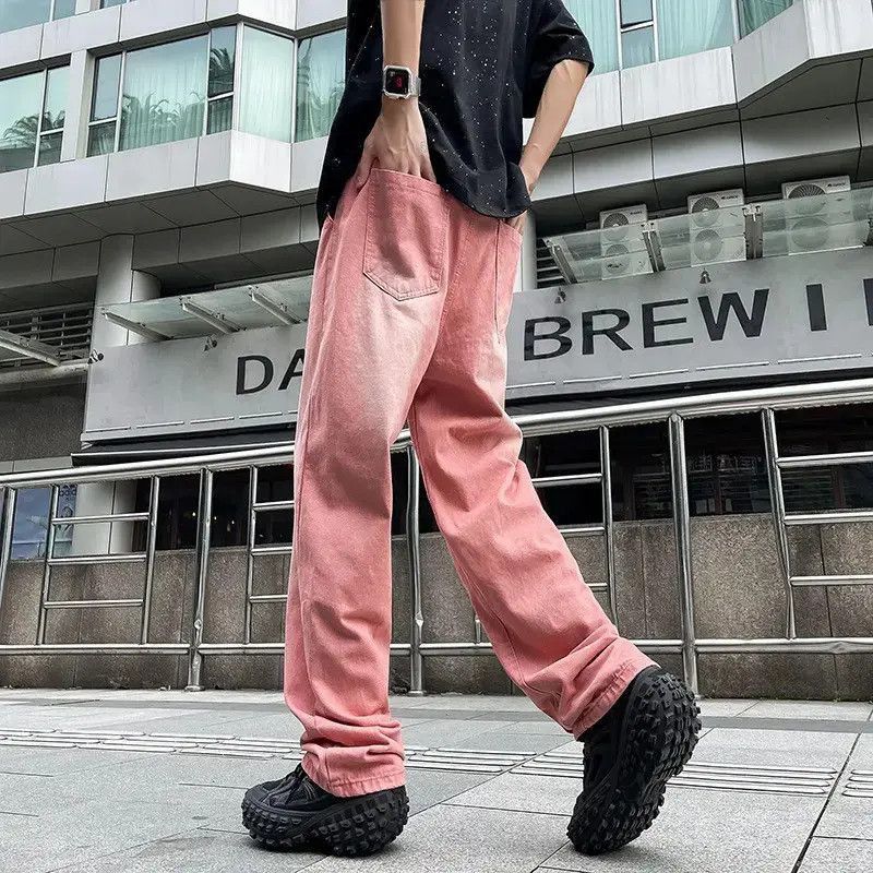 Japanese Brand Retro loose straight leg casual jeans Size US 32 / EU 48 - 2 Thumbnail