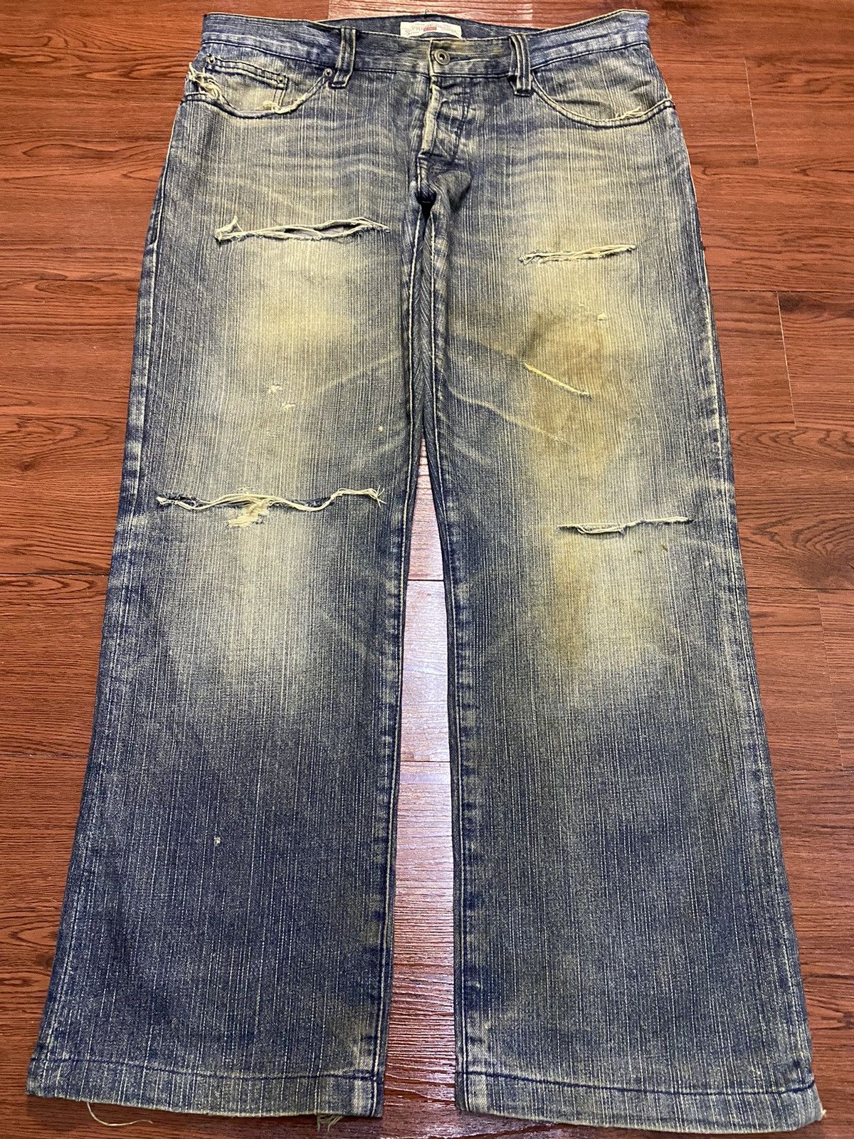 Japanese Brand Vintage Japanese Brand Alcot by Supreme Distressed Jean Size US 38 / EU 54 - 1 Thumbnail