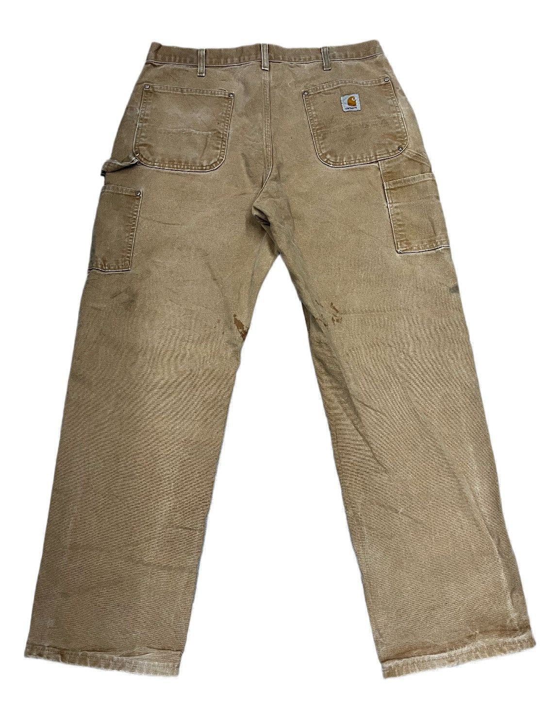 Carhartt × Vintage Vintage Carhartt Double Knee Carpenter Pant Faded Distressed Size US 34 / EU 50 - 2 Thumbnail