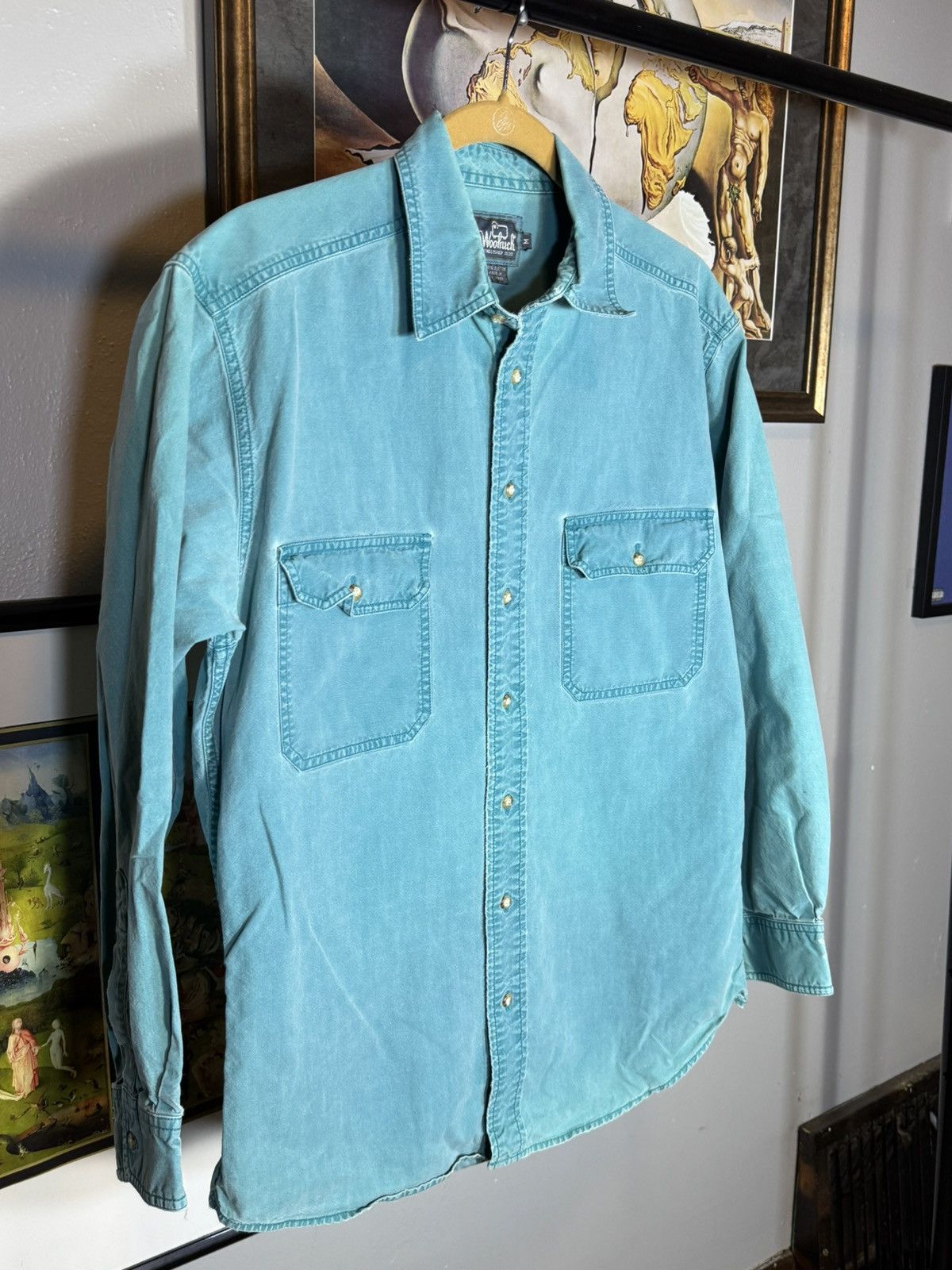 Woolrich Woolen Mills Vintage Woolrich Teal Button Up Shirt Size US M / EU 48-50 / 2 - 4 Thumbnail
