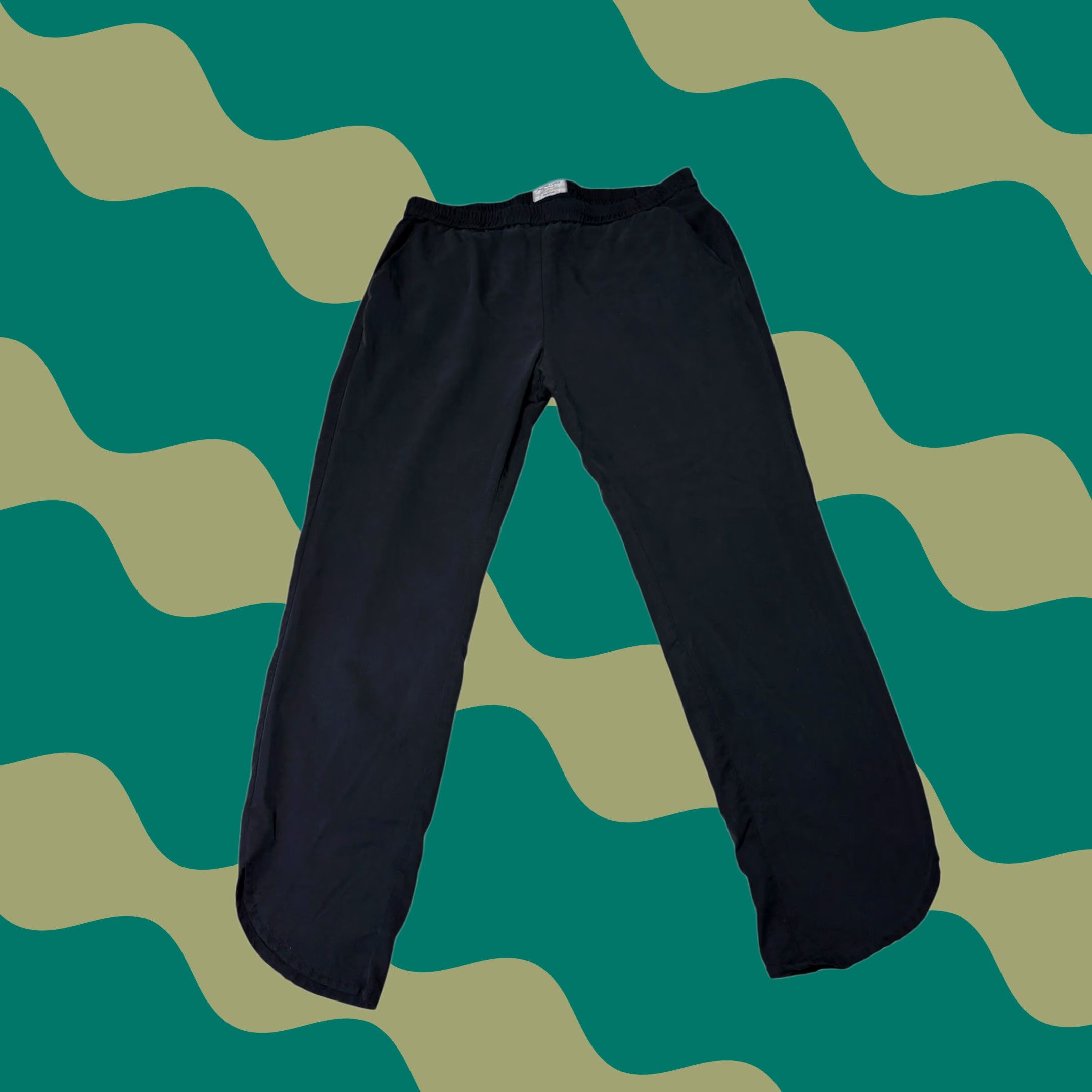 Marine Layer MARINE LAYER Pants Black Elastic Waist Relaxed Fit Casual Travel Women M Medium Size 32" / US 10 / IT 46 - 1 Thumbnail