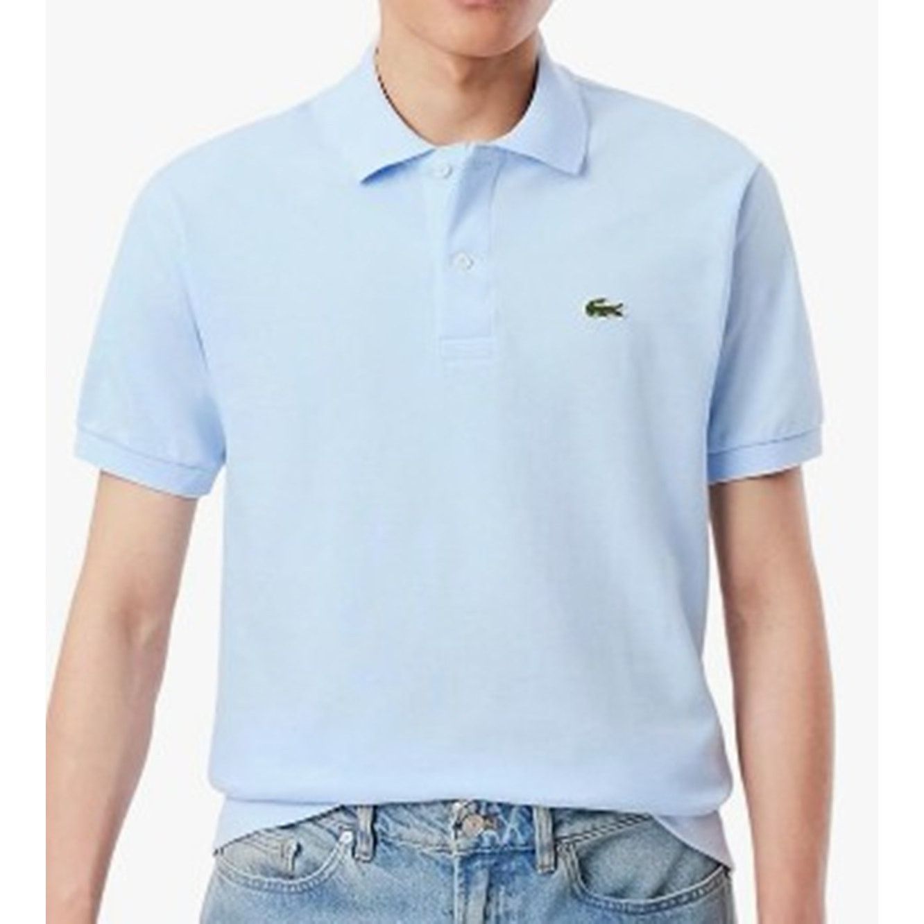 Lacoste Lacoste Mens Classic Fit L1212 Piqué Polo Shirt Rill Blue XL Size US XL / EU 56 / 4 - 4 Thumbnail
