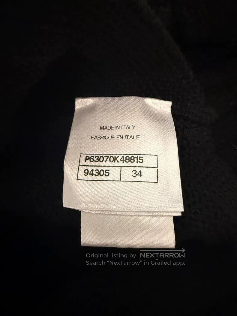 Chanel Chanel Black gold buckle one-shoulder knitted sweater Size XXS / US 00 / IT 34 - 4 Thumbnail