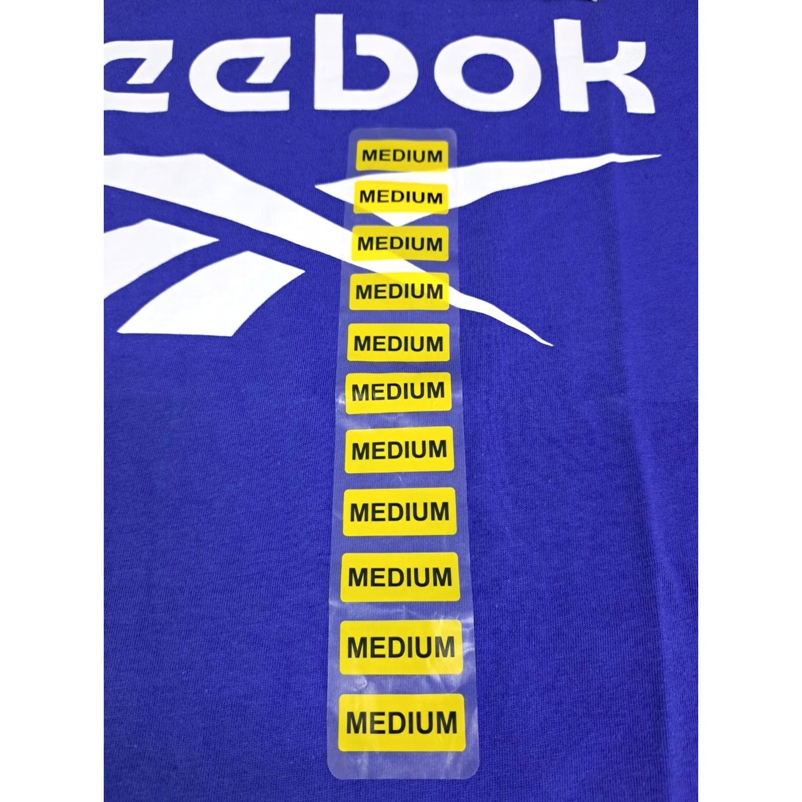 Reebok NWT Reebok Mens Short Sleeve Logo T-Shirt Blue M Medium Cotton Crew Neck Short Sleeve Size US M / EU 48-50 / 2 - 4 Thumbnail